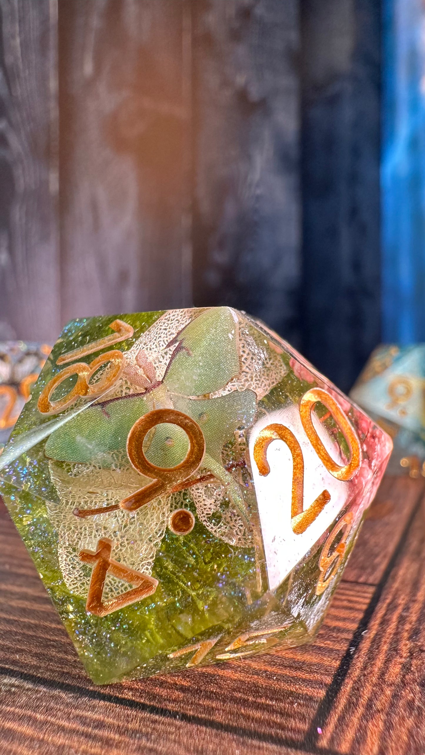 Green Butterfly- 35 MM Logo d20 Chonk