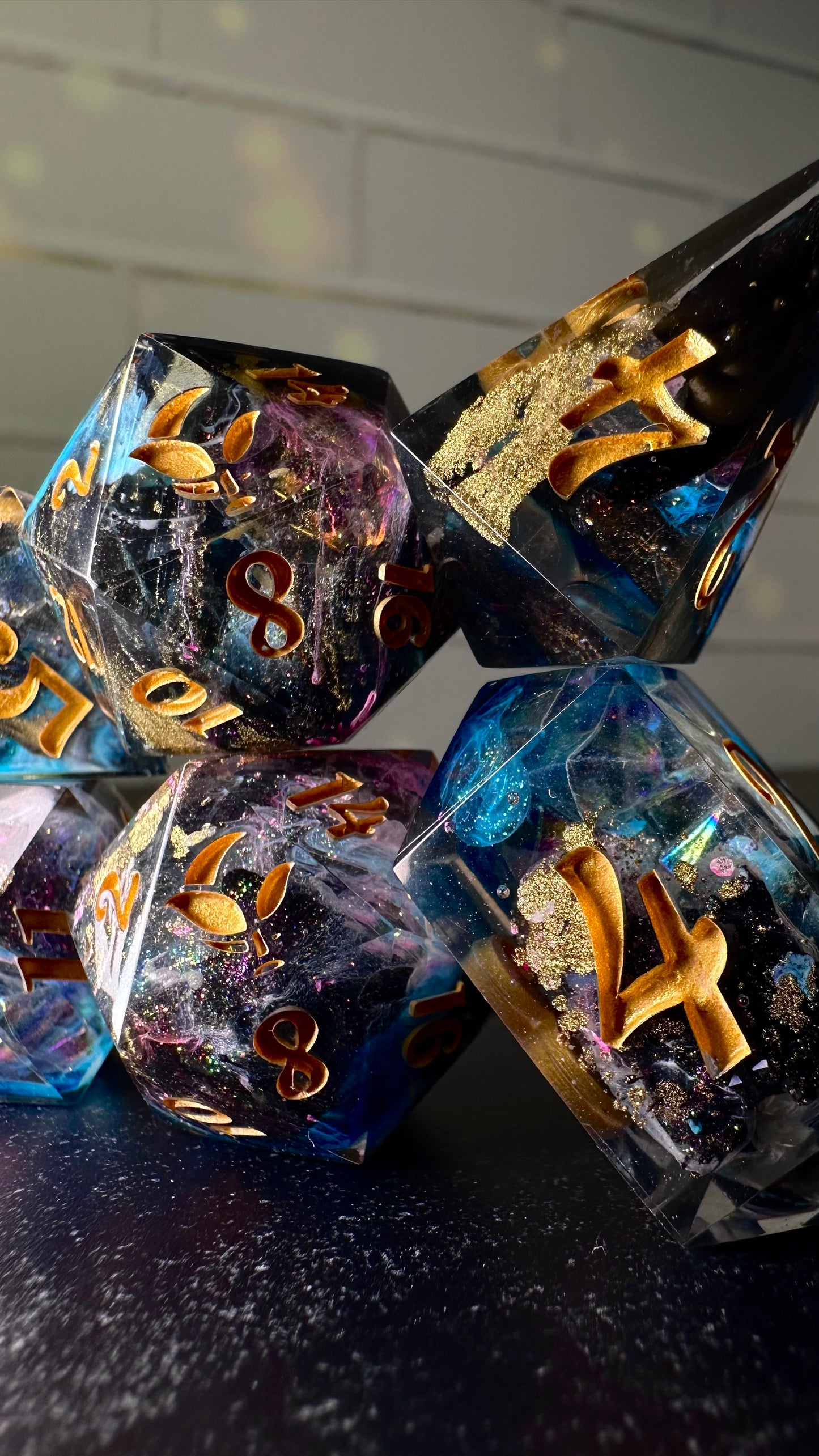 What it Sounds Like V1 -8 piece polyhedral dice set (Large)