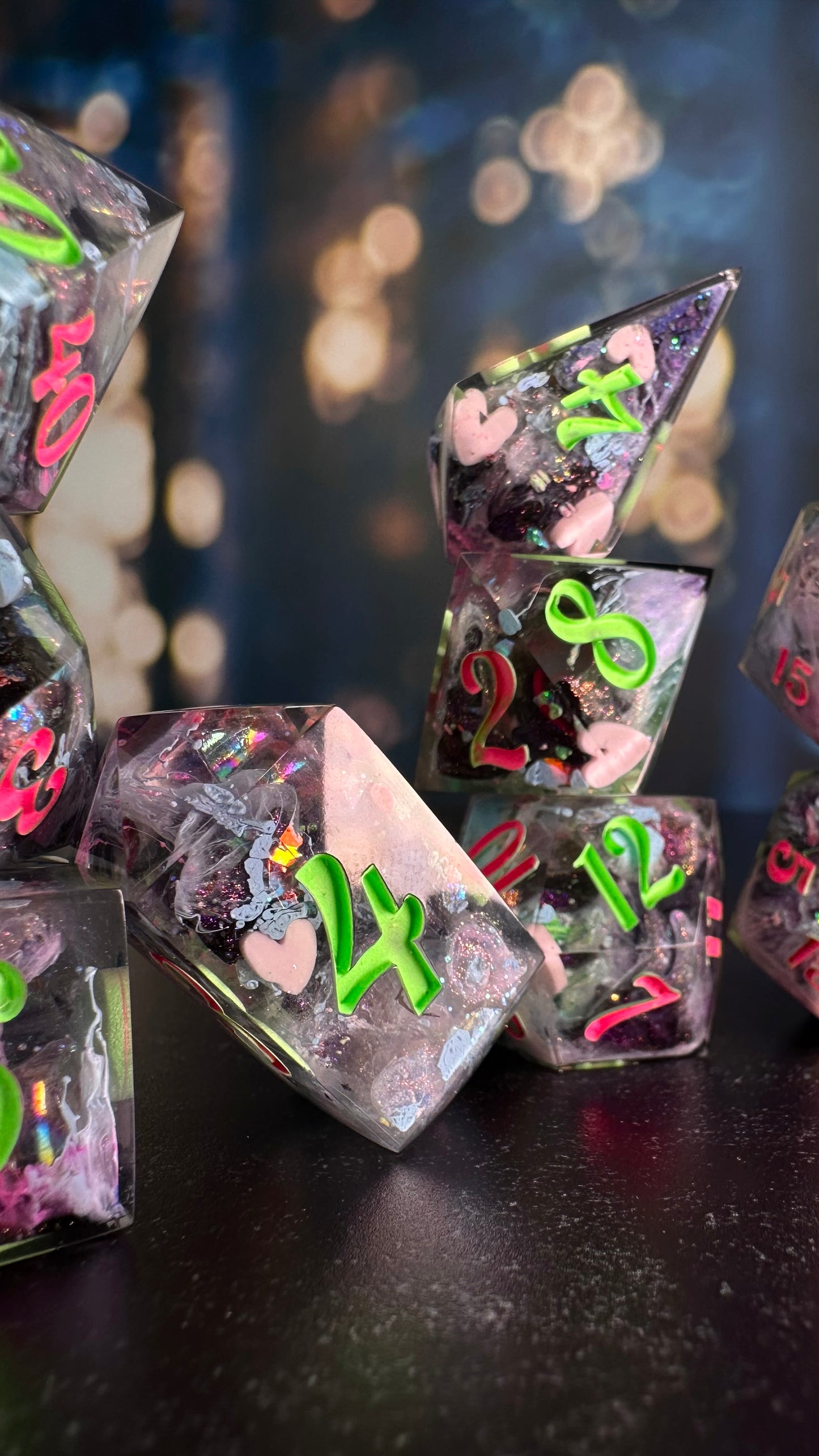 My Little Soda Pop-8 piece polyhedral dice set (Large)