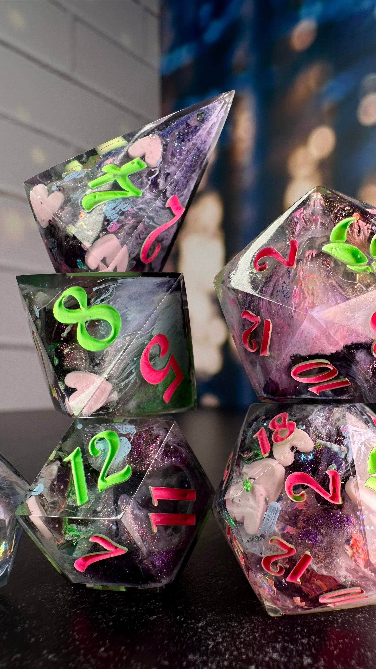 My Little Soda Pop-8 piece polyhedral dice set (Large)
