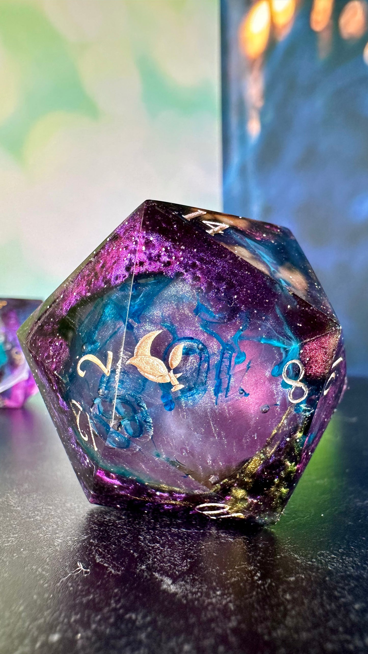 Hidden Depths- 60 MM Logo d20 Paperweight Chonk (Beta) Pobody's Nerfect