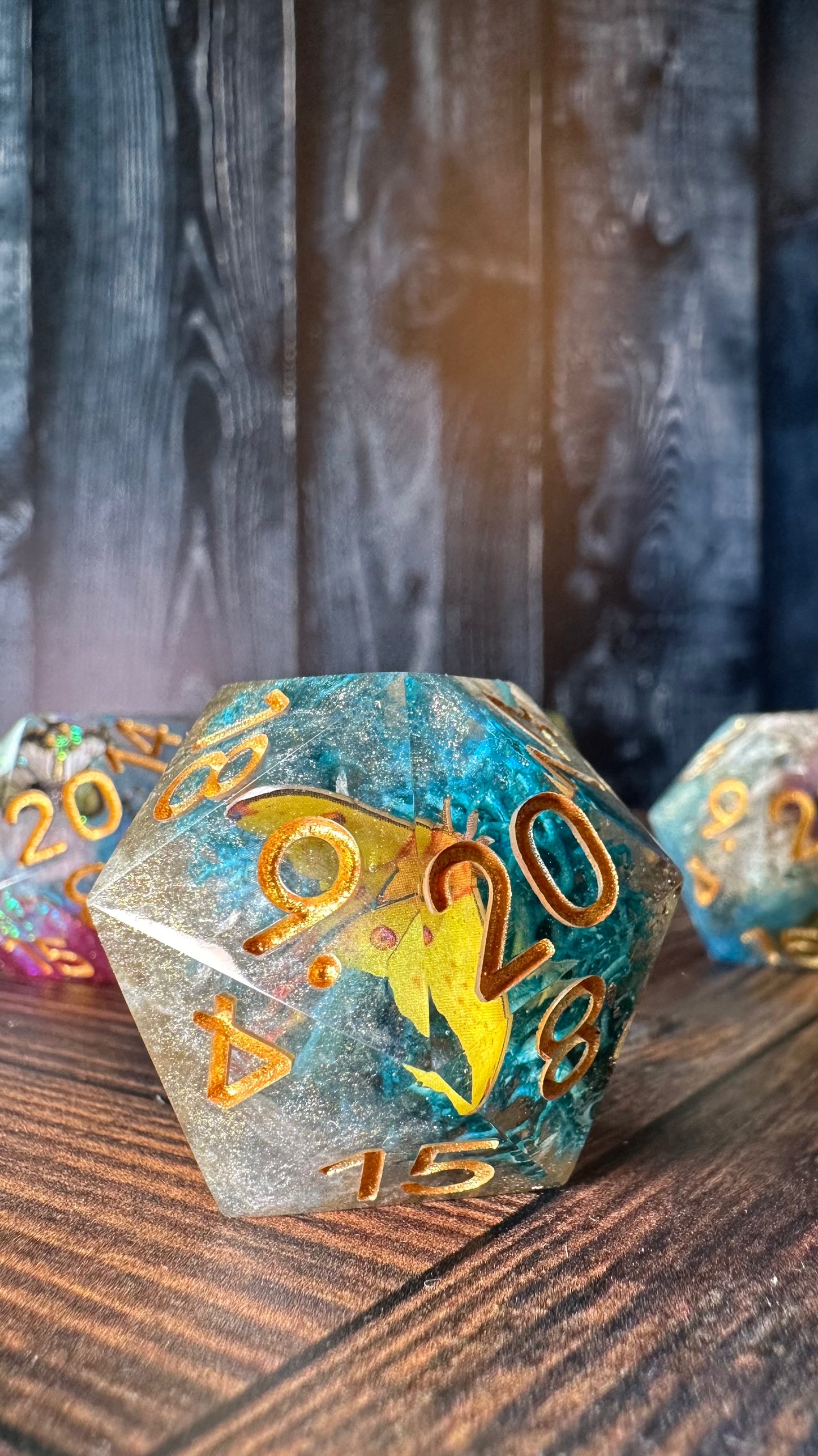 Yellow Butterfly- 35 MM Logo d20 Chonk-Pobody’s Nerfect