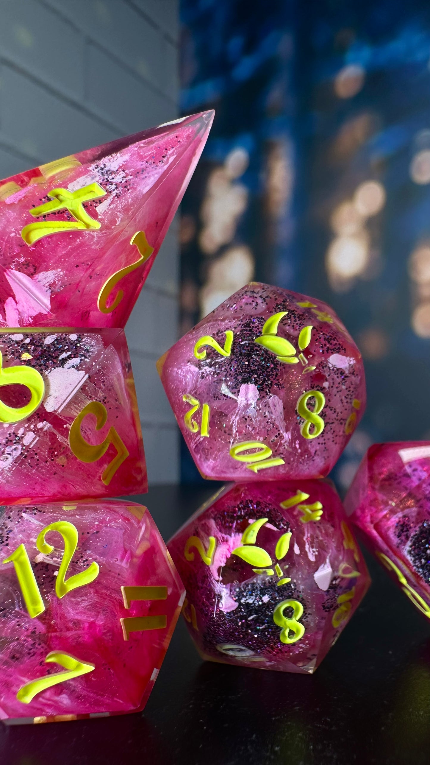 Make it Cute and Savage-8 piece polyhedral dice set (Large)