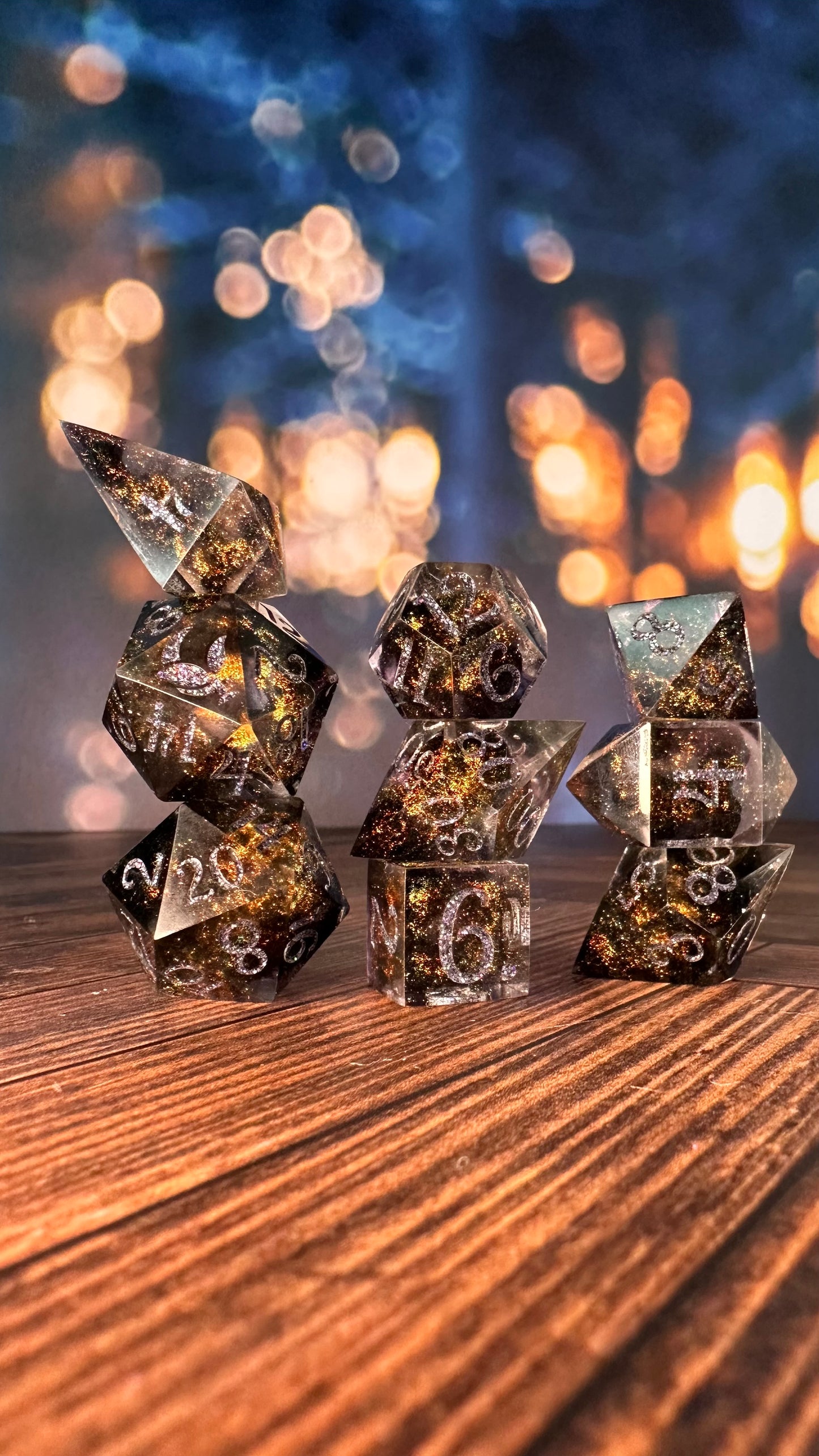 The Shadow of Death- 8 piece polyhedral dice set