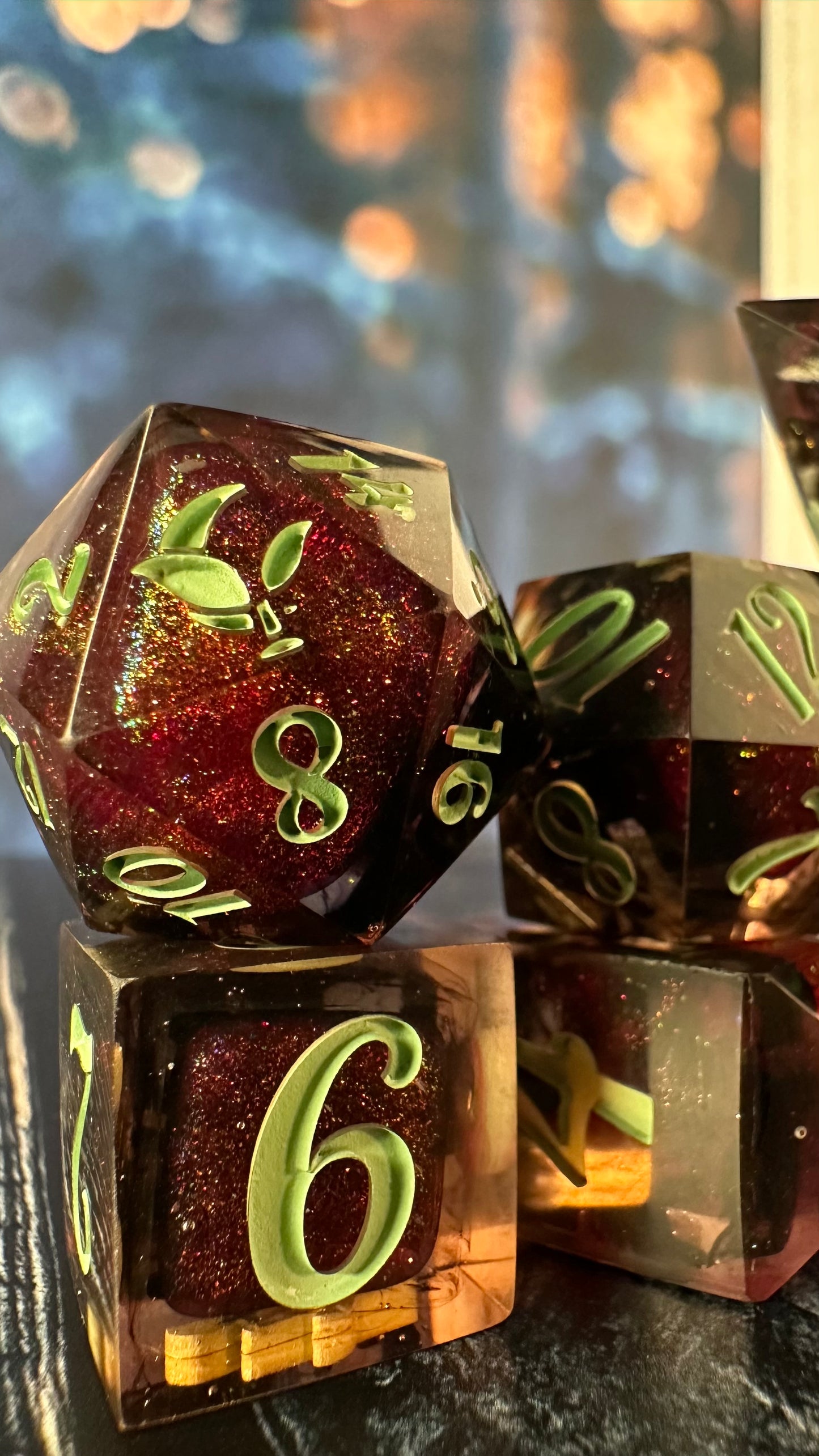 Something Baaaaad - 8 piece polyhedral dice set (Large)
