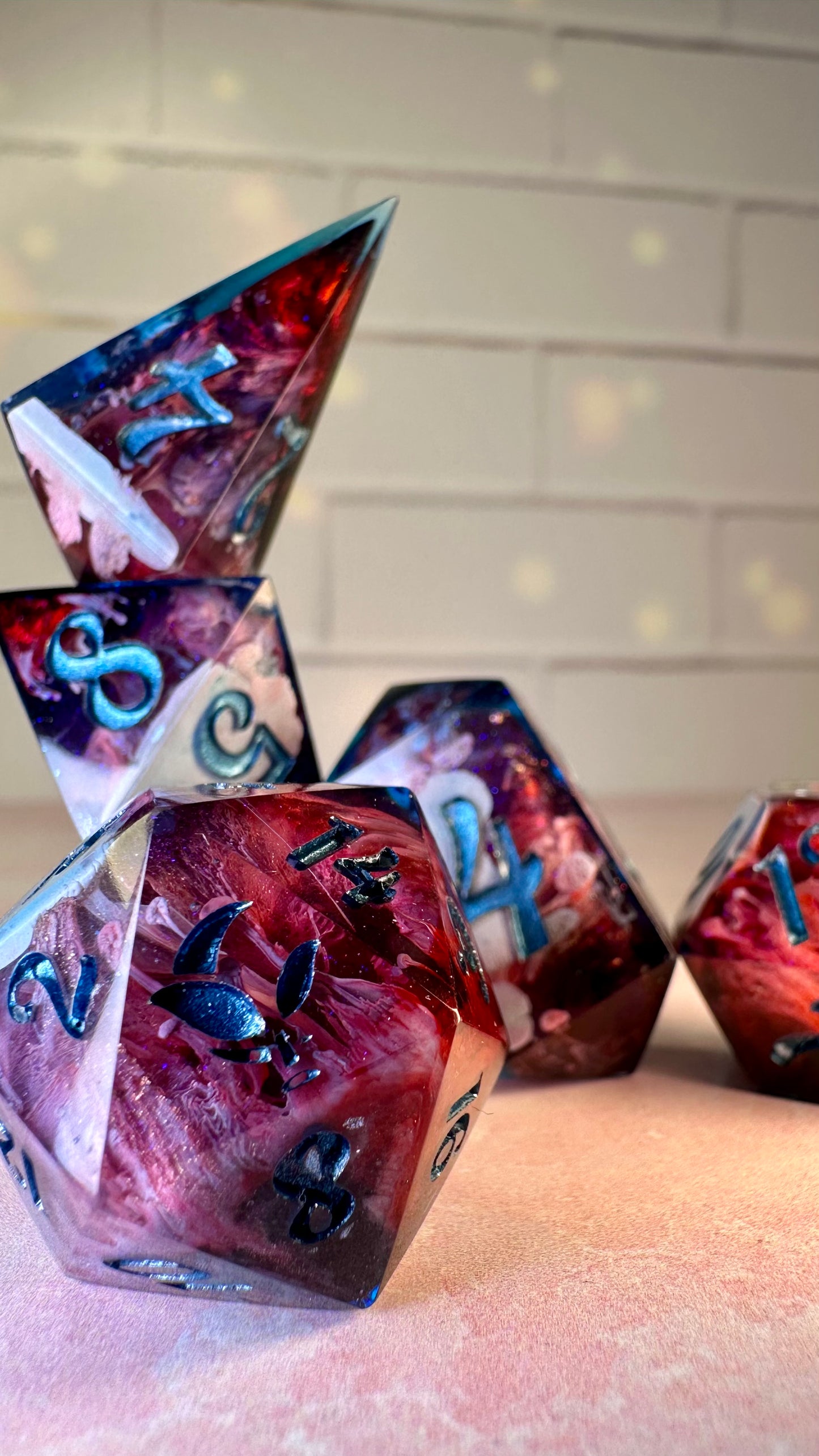 William Kaplan-8 piece polyhedral dice set (Large)