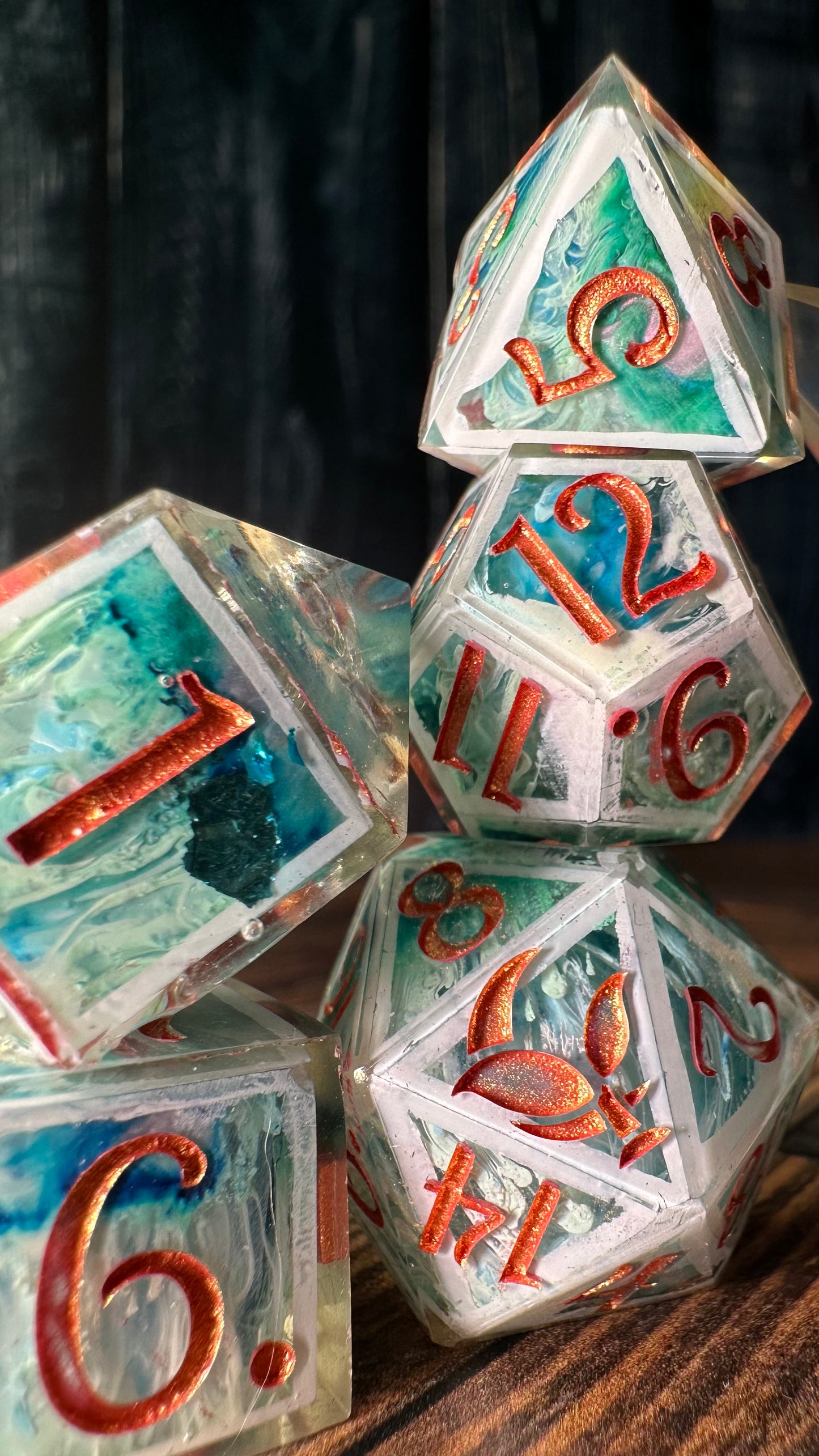 Elide Lochan-7 piece polyhedral dice set
