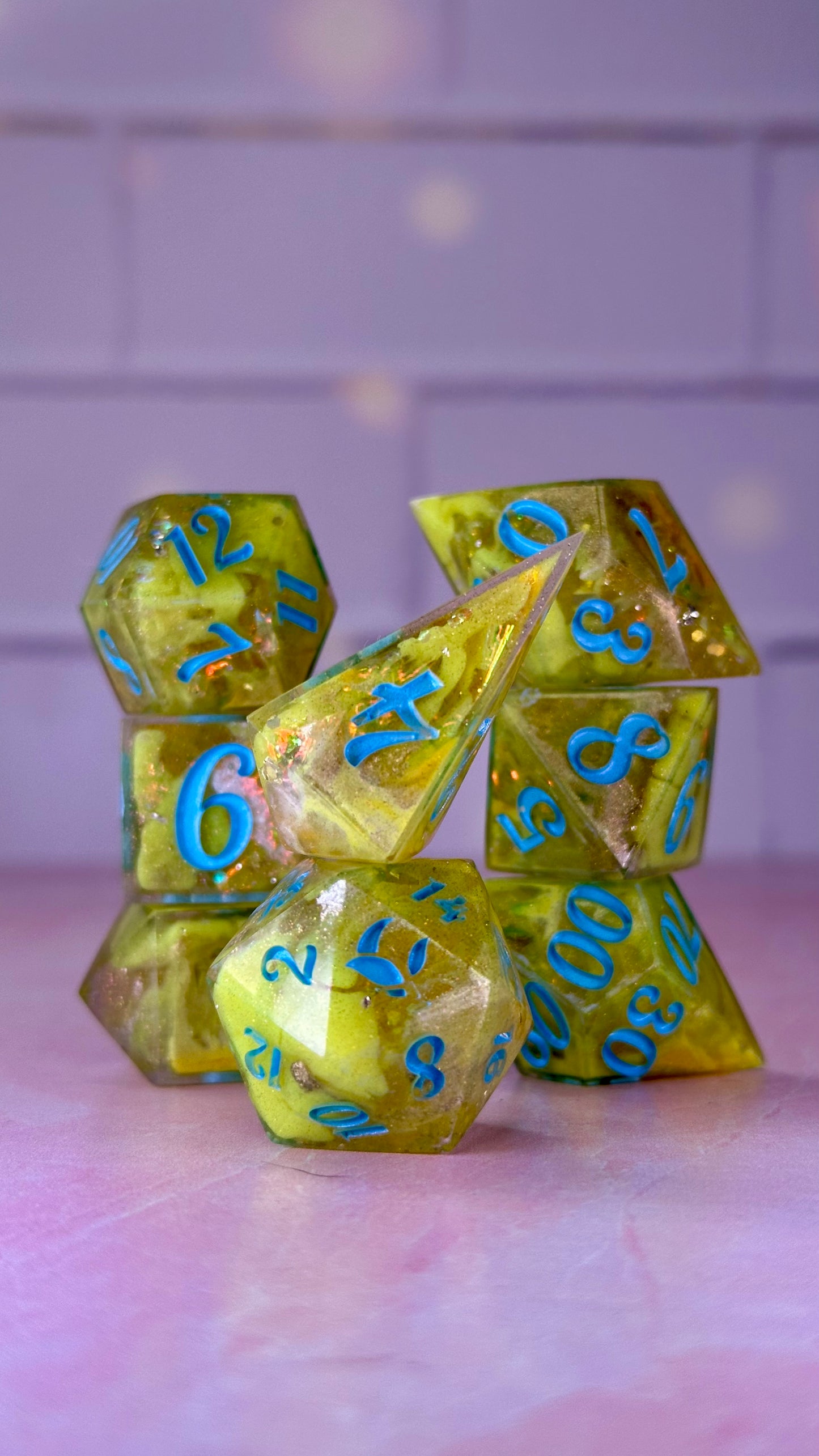 "Bunta? Really?"- 8 piece polyhedral dice set (Large)