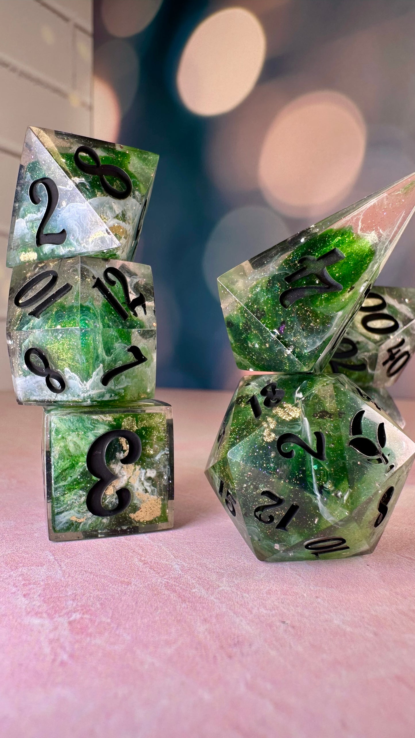 Khofar- 7 piece polyhedral dice set (Large)