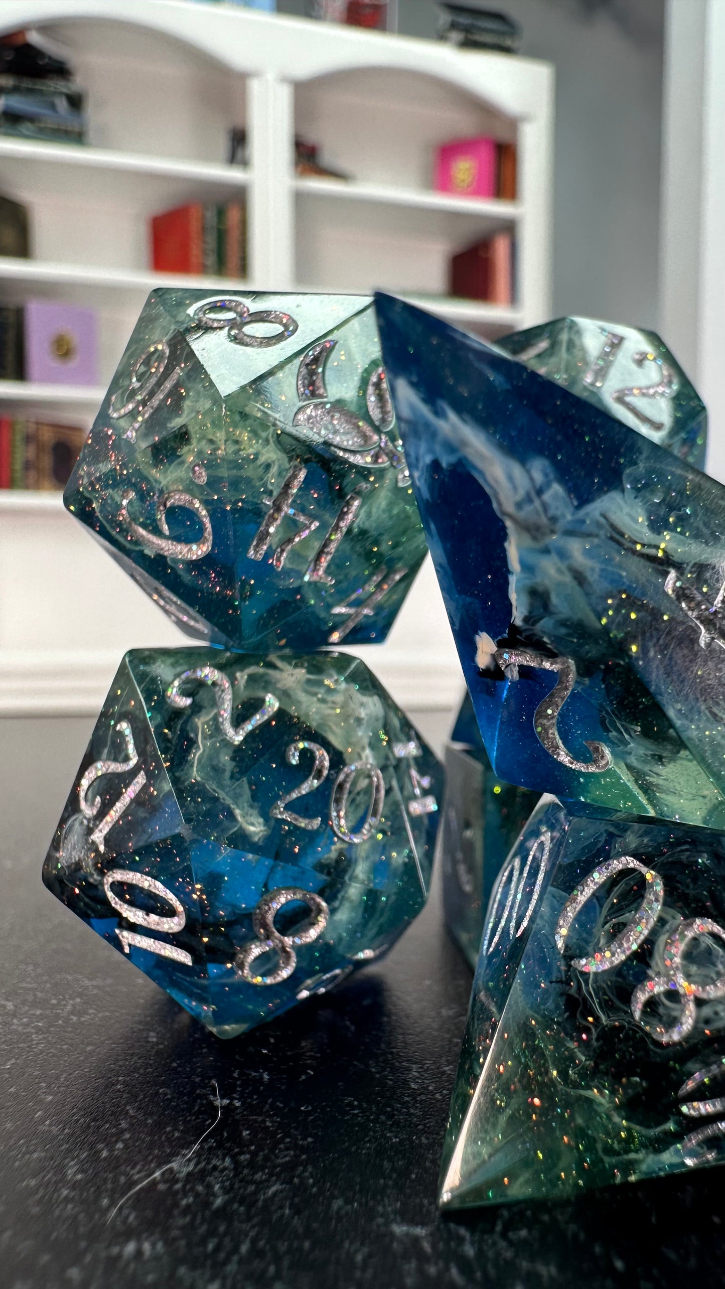 Made- 8 piece polyhedral dice set