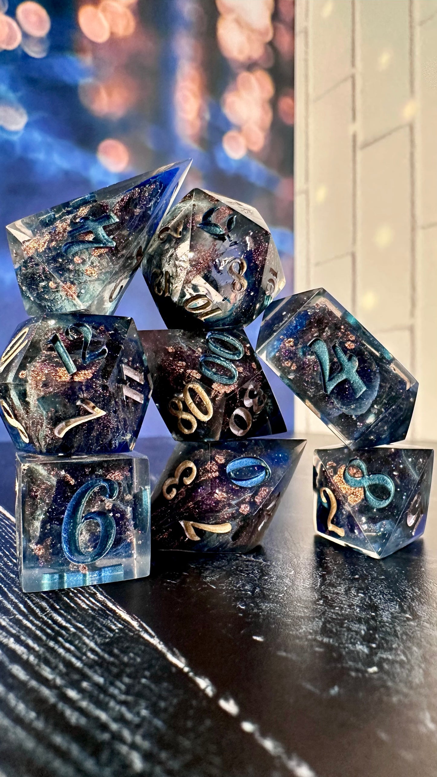 Fiyero Tiglaar, Winkie Country- 8 piece polyhedral dice set (Large)