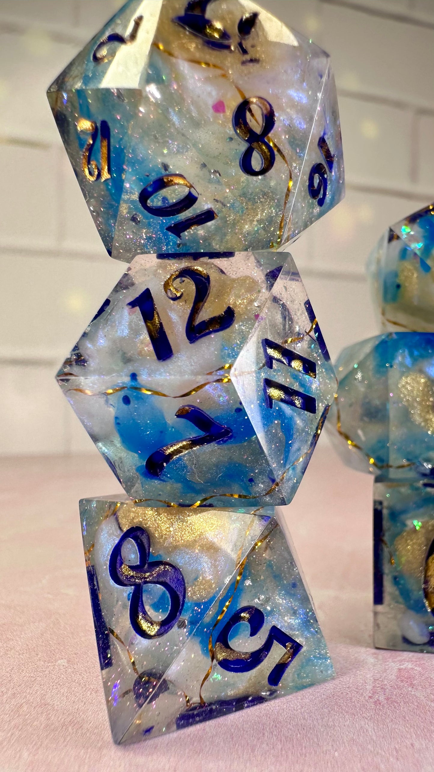 Tris-8 piece polyhedral dice set (Large)
