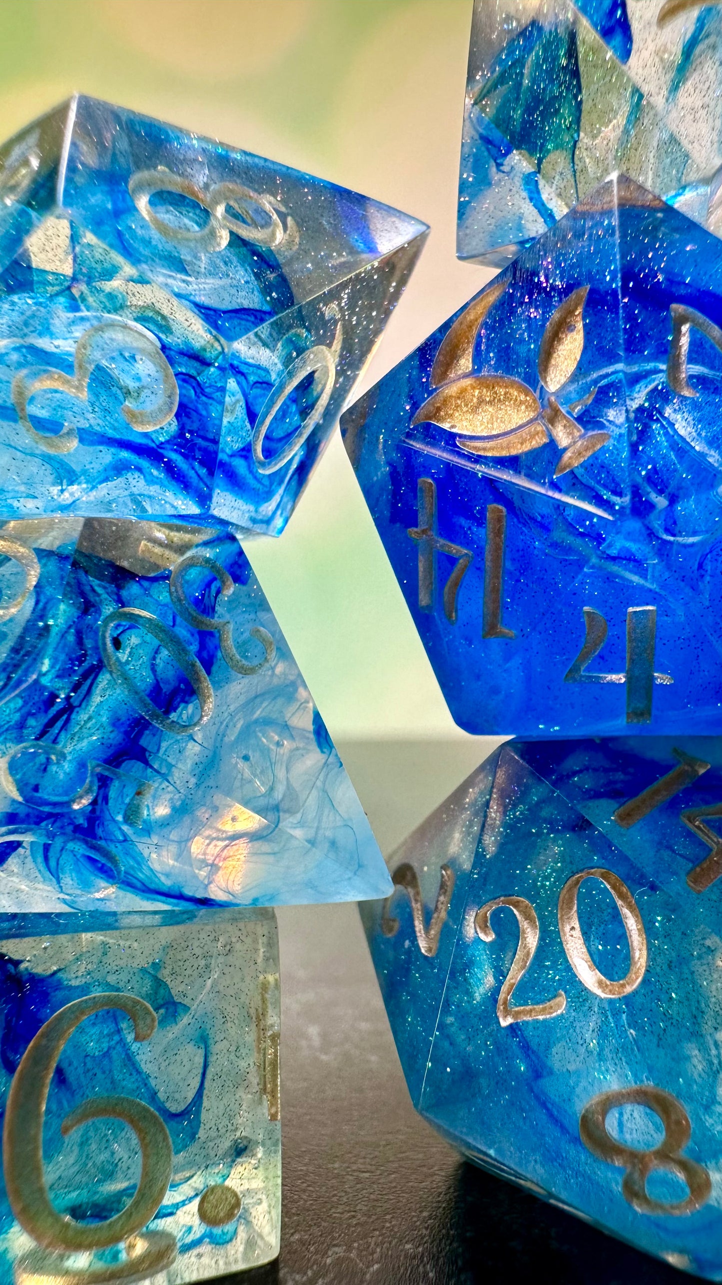 Weather Mage- 8 piece polyhedral dice set