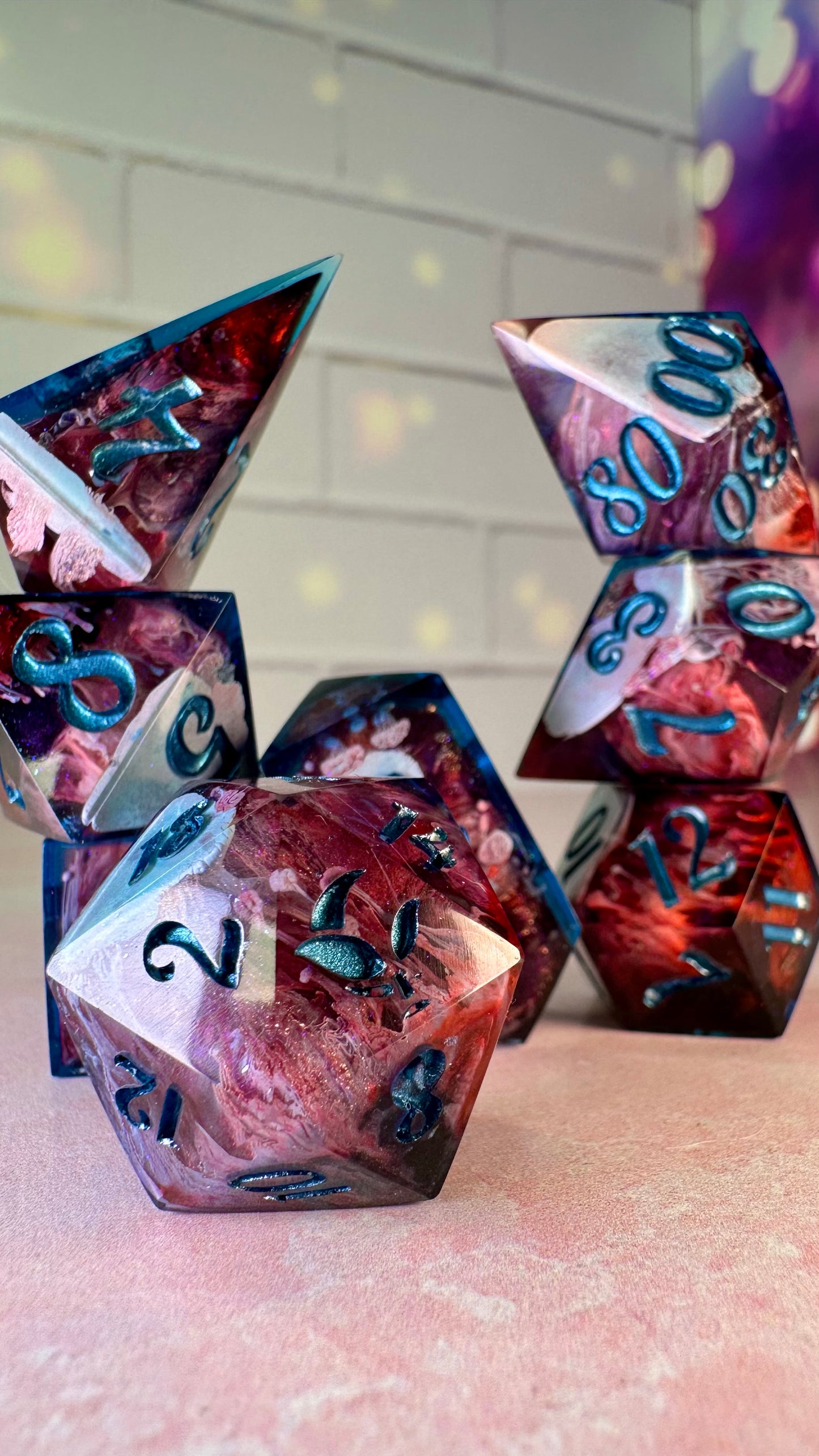 William Kaplan-8 piece polyhedral dice set (Large)