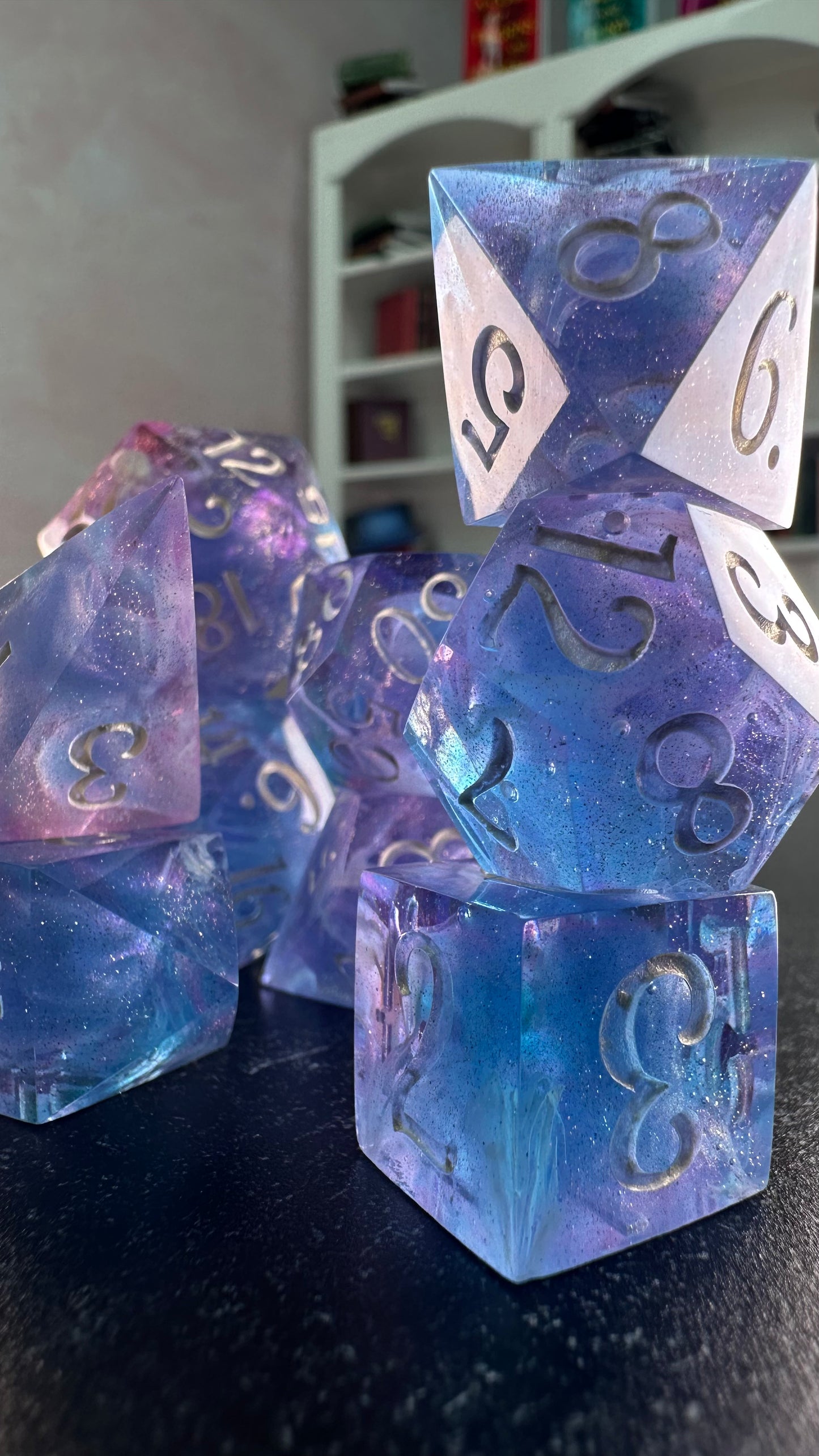 House of Wind- 8 piece polyhedral dice set