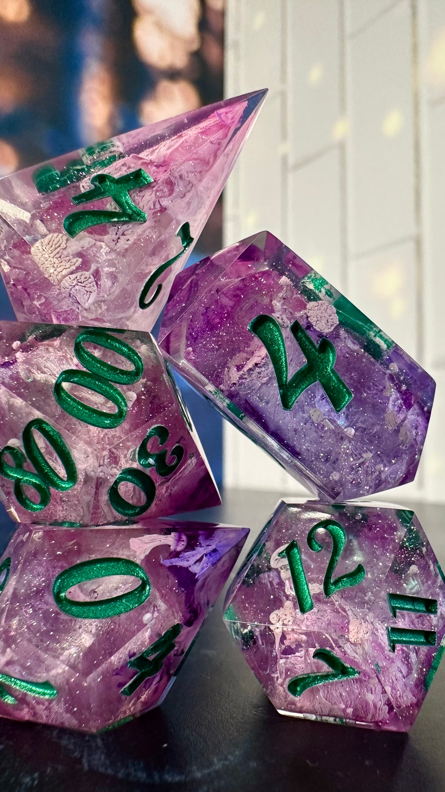 Unadulterated Loathing - 8 piece polyhedral dice set (Large)