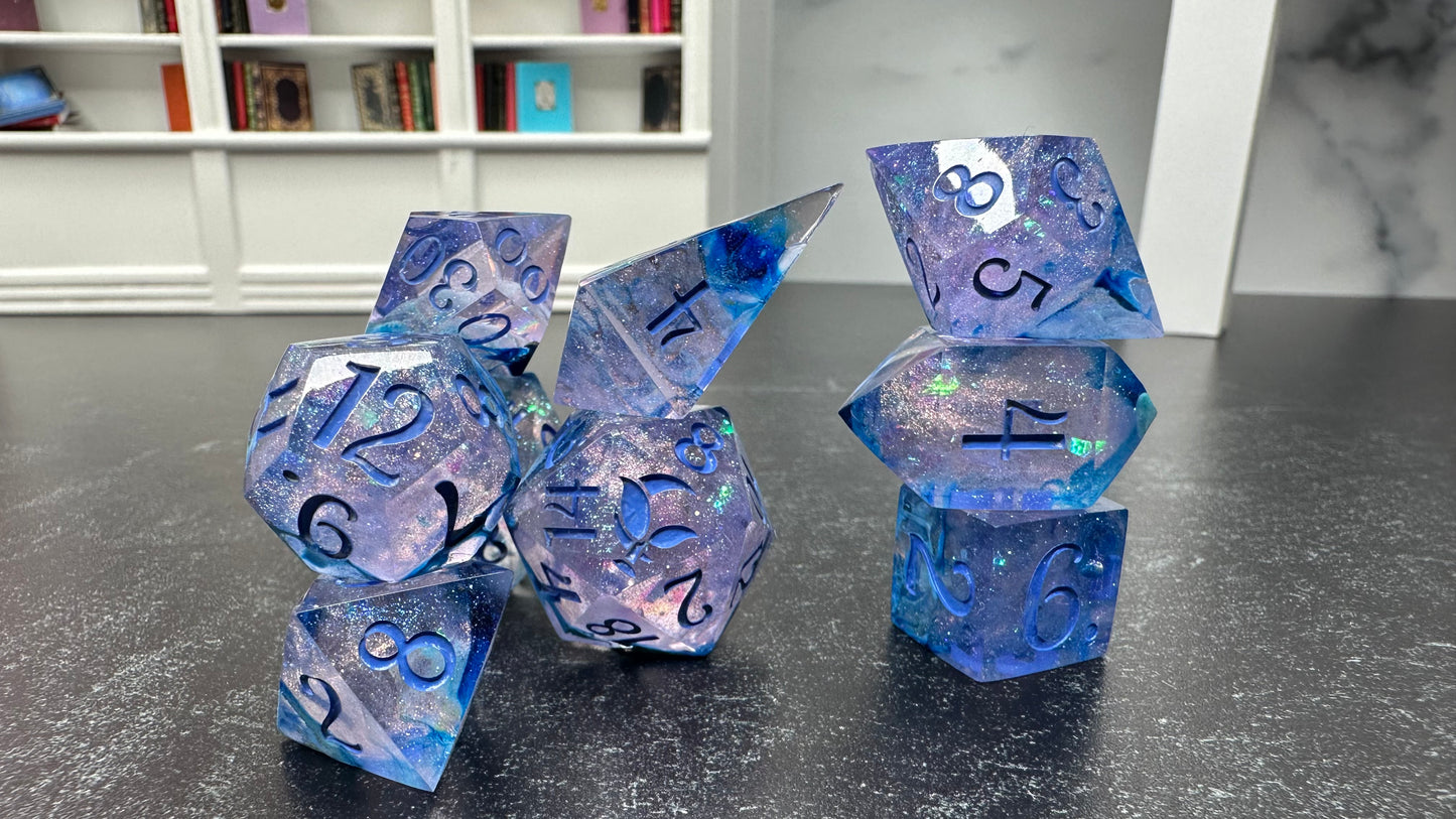 Water Wraith Rescue-8 piece polyhedral dice set-Pobody's Nerfect
