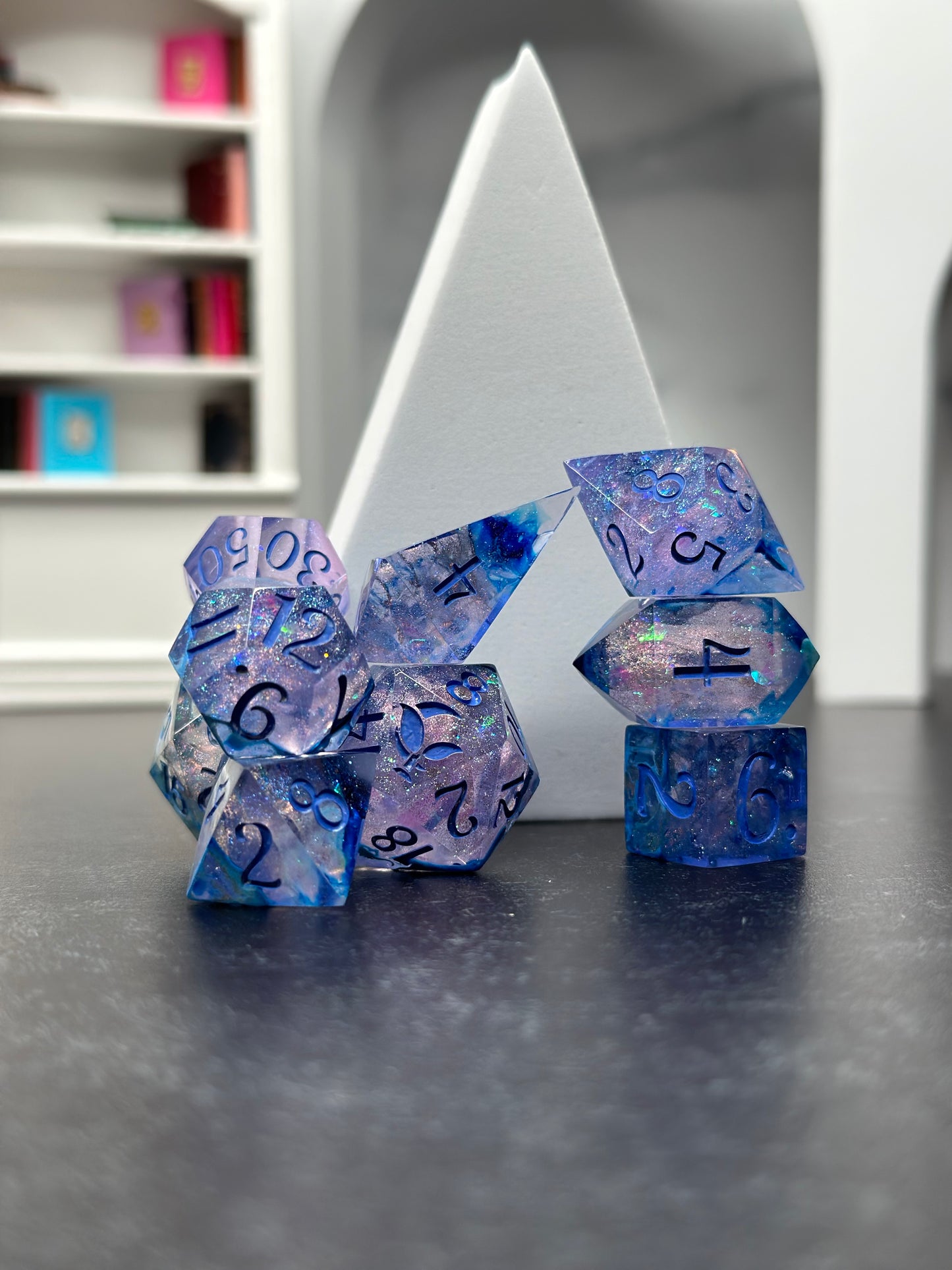 Water Wraith Rescue-8 piece polyhedral dice set-Pobody's Nerfect