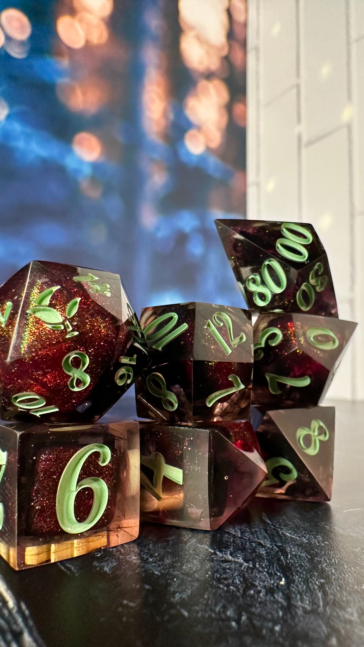 Something Baaaaad - 8 piece polyhedral dice set (Large)