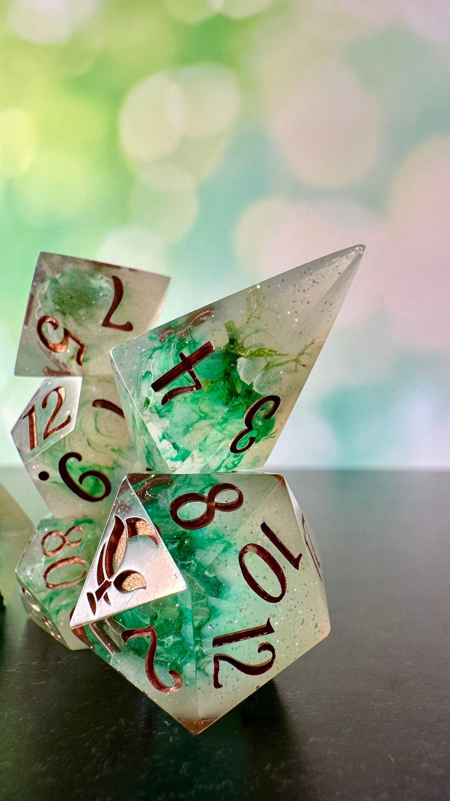 To Whatever End - 8 piece polyhedral dice set