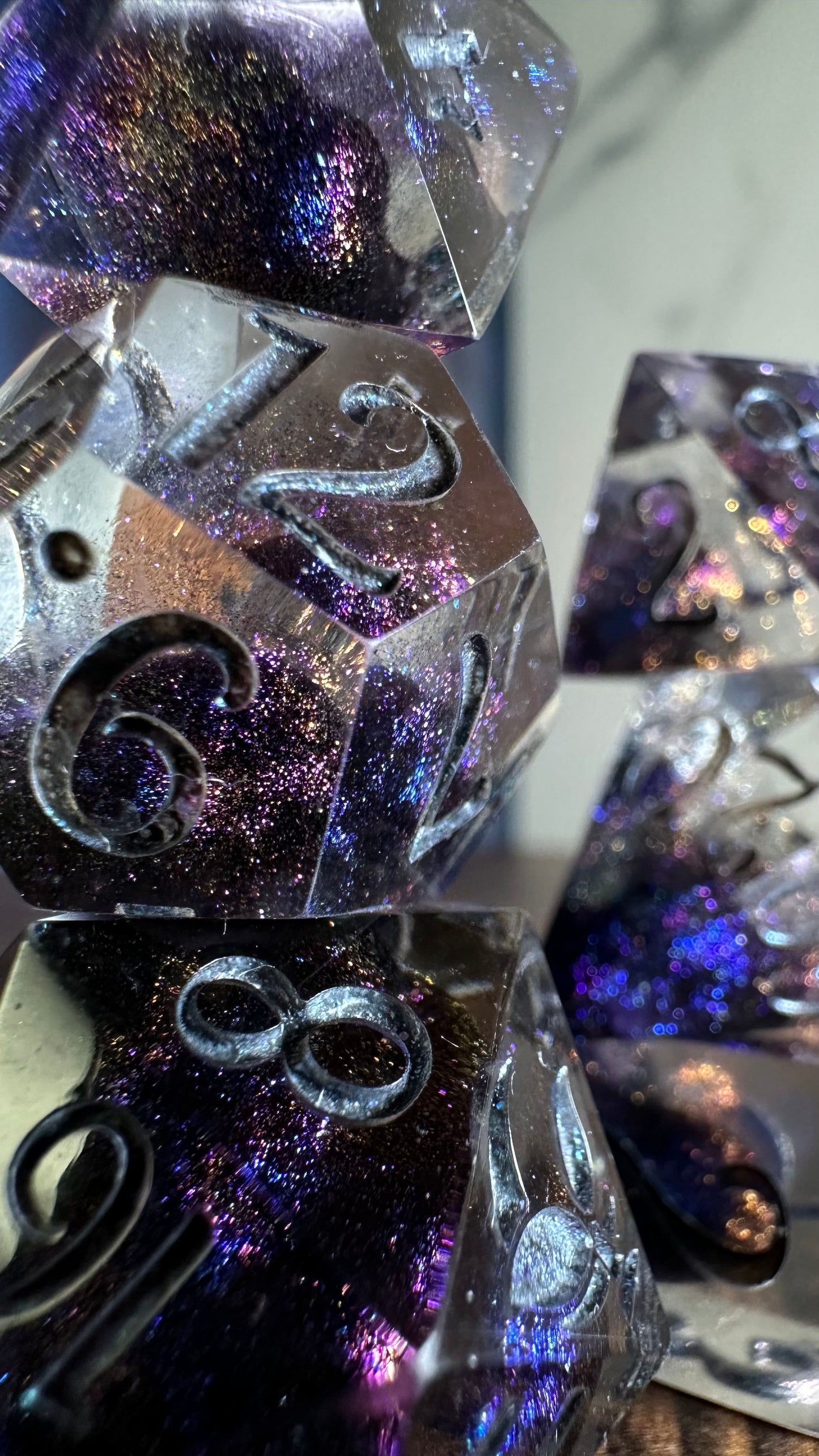 Cave of Princes- 8 piece polyhedral dice set