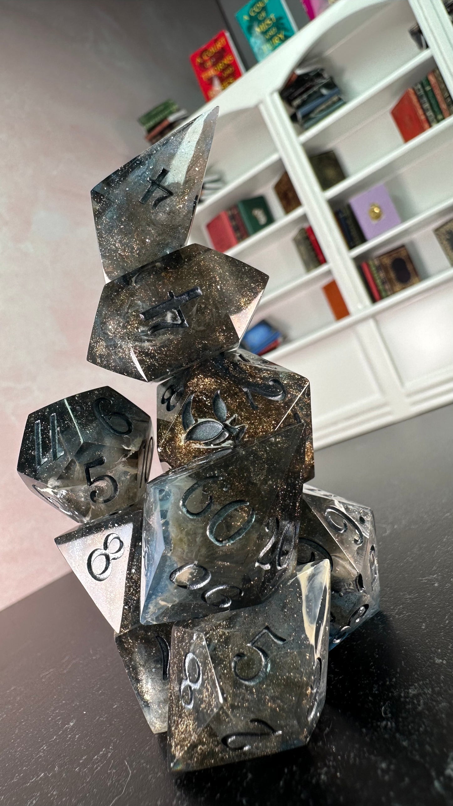 Starfall- 8 piece polyhedral dice set-Pobody's Nerfect