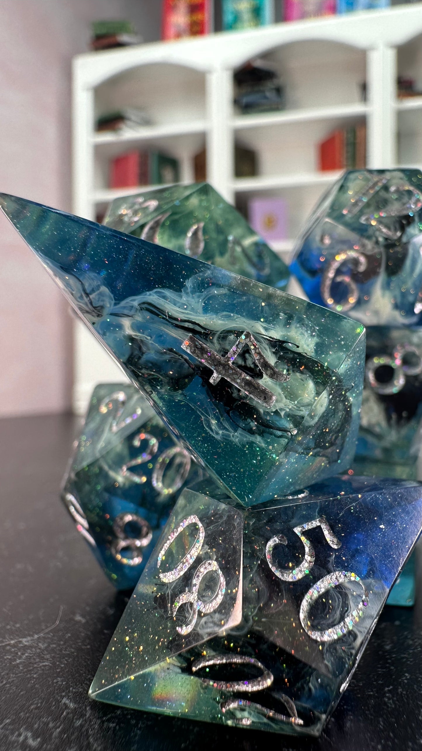 Made- 8 piece polyhedral dice set