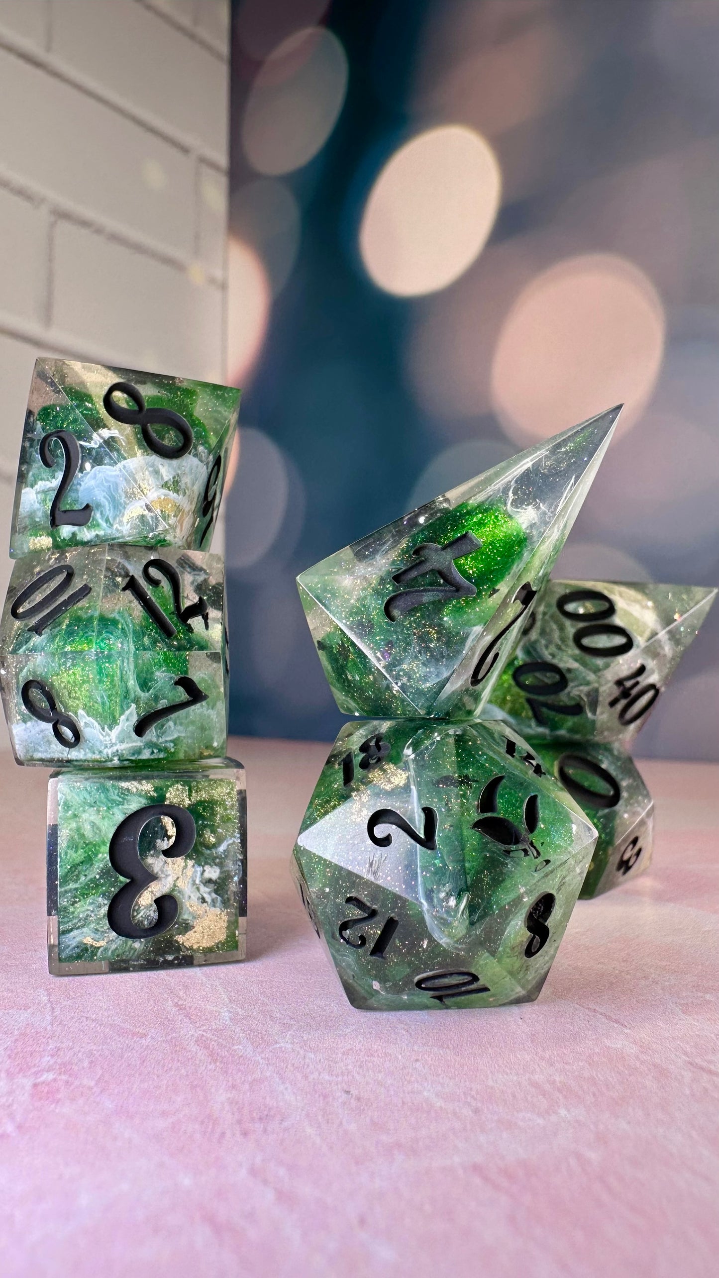 Khofar- 7 piece polyhedral dice set (Large)