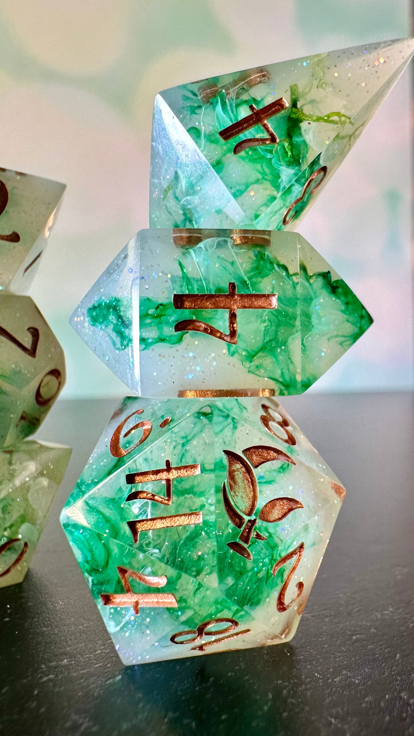 To Whatever End - 8 piece polyhedral dice set