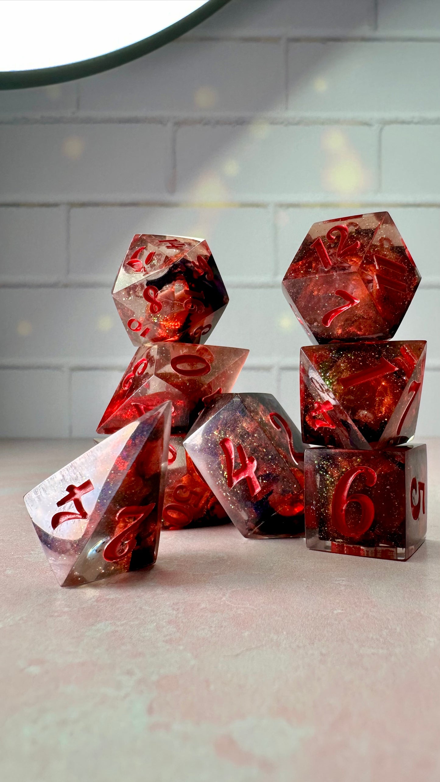 Alice Wu Gulliver-8 piece polyhedral dice set (Large)