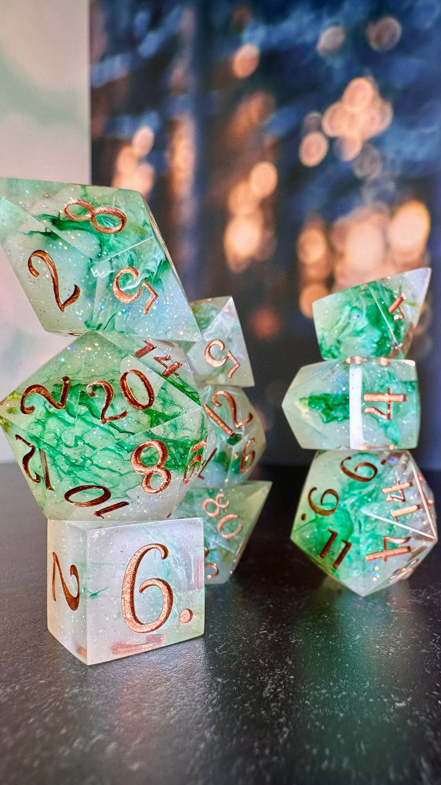 To Whatever End - 8 piece polyhedral dice set