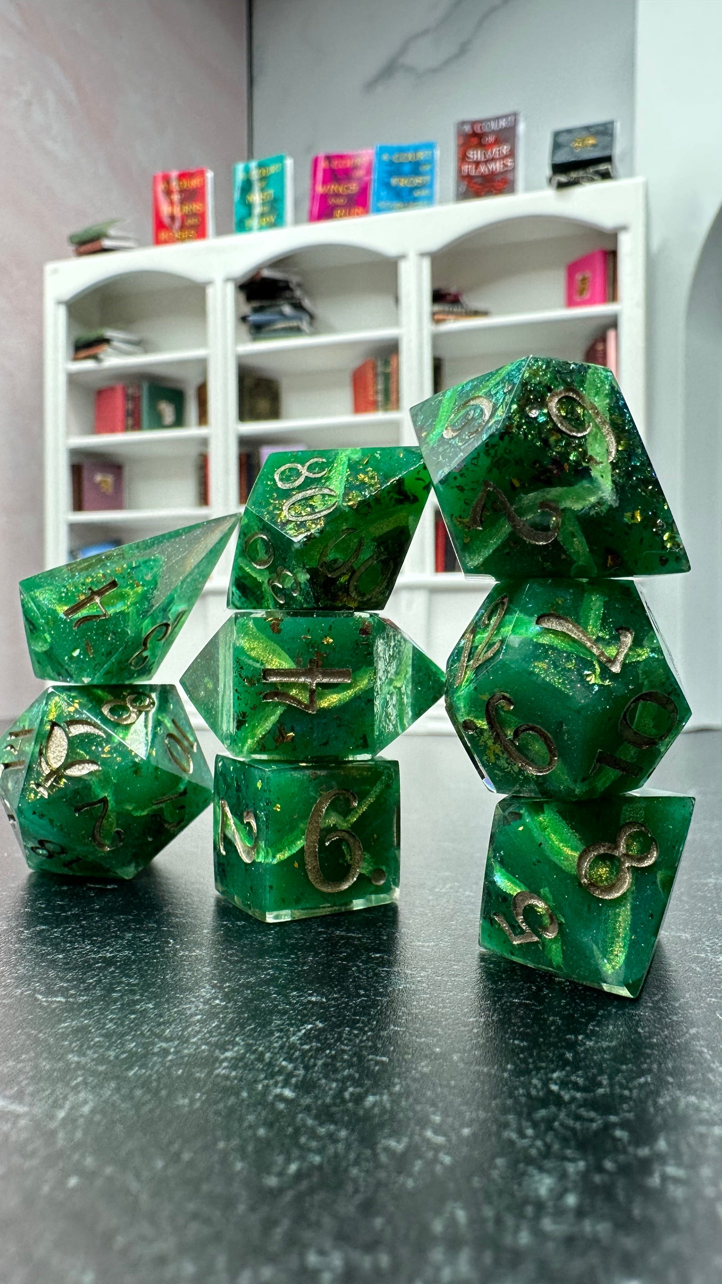 Tamlin's Revenge-8 piece polyhedral dice set