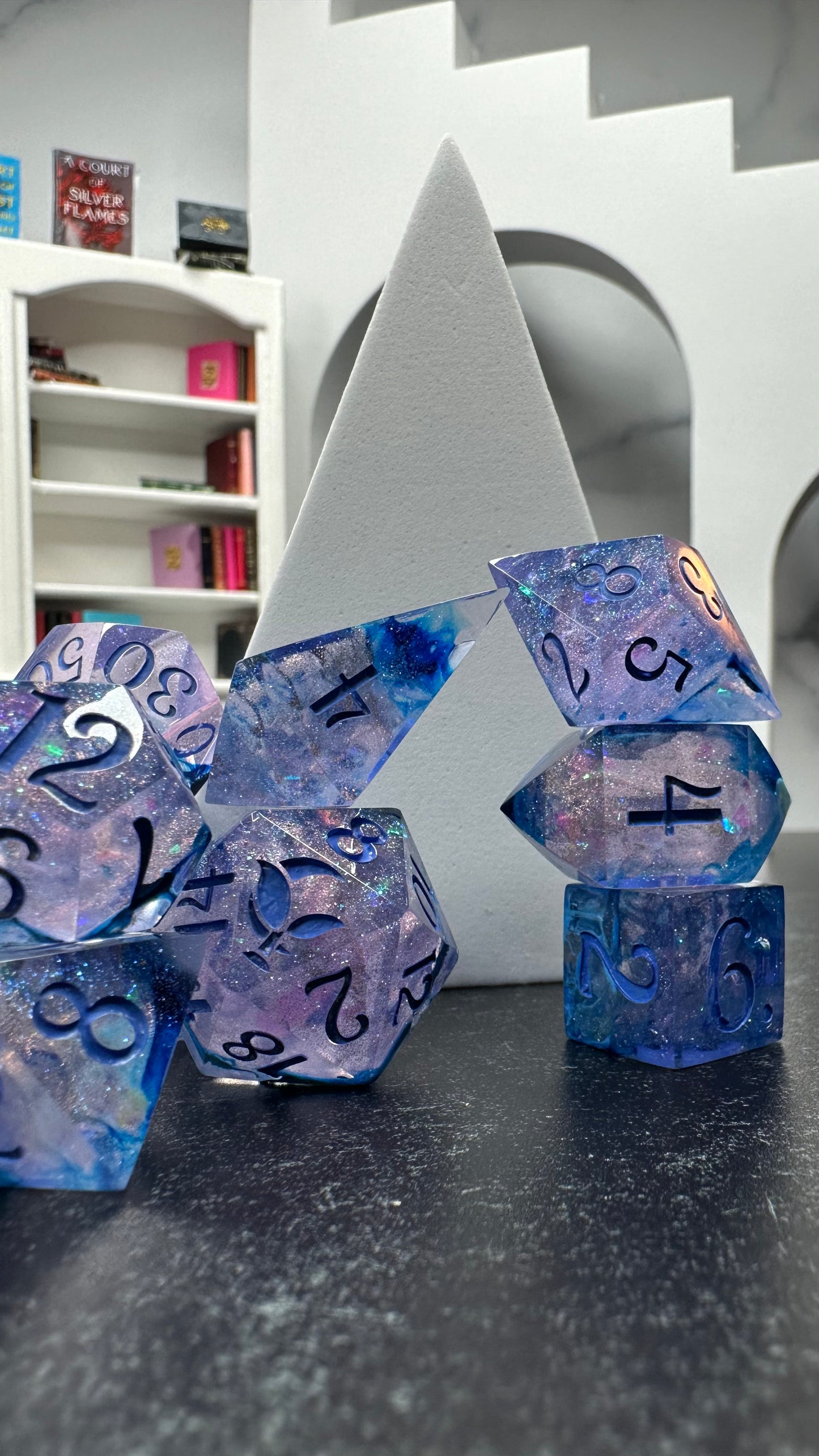 Water Wraith Rescue-8 piece polyhedral dice set-Pobody's Nerfect