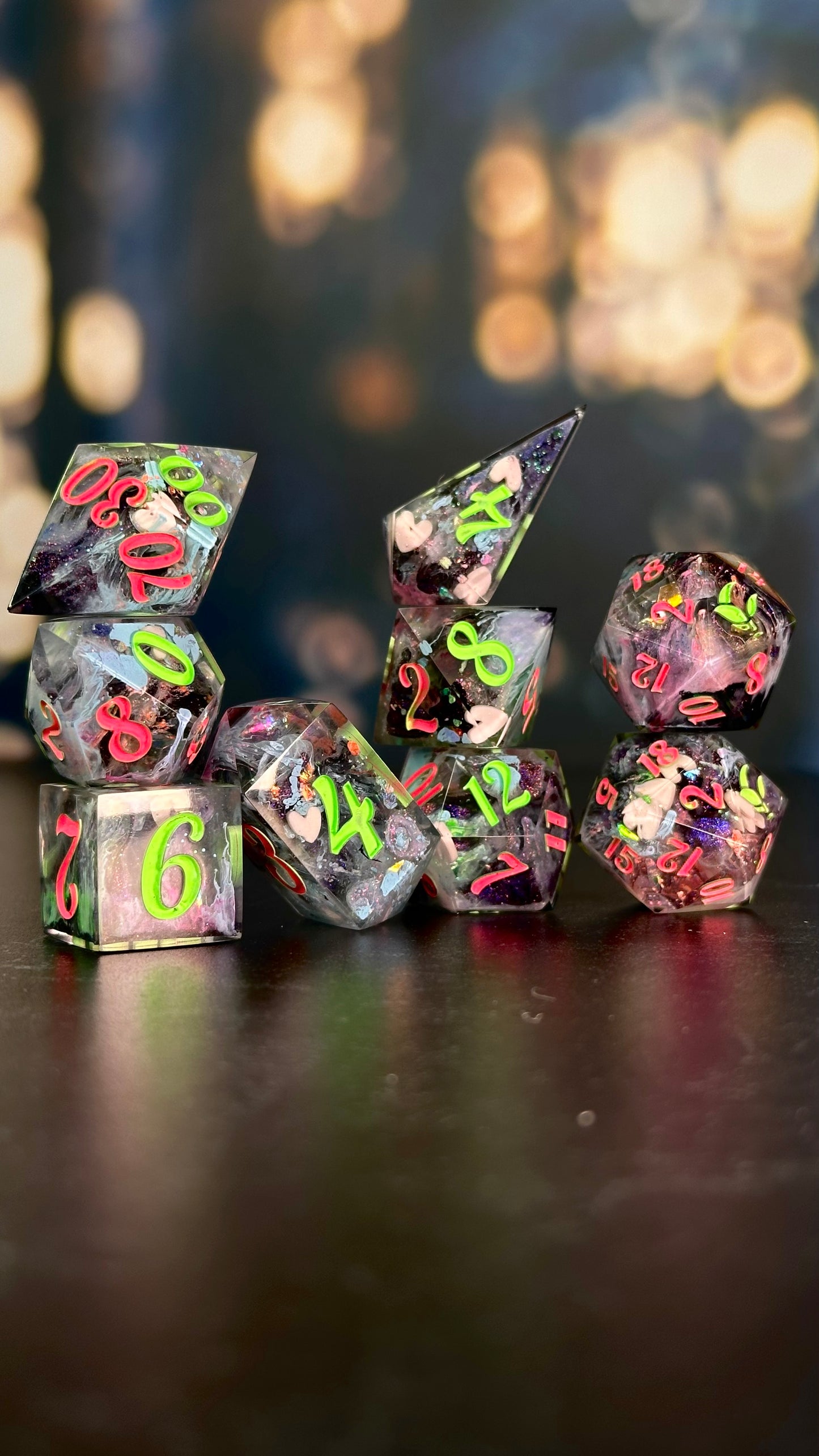 My Little Soda Pop-8 piece polyhedral dice set (Large)