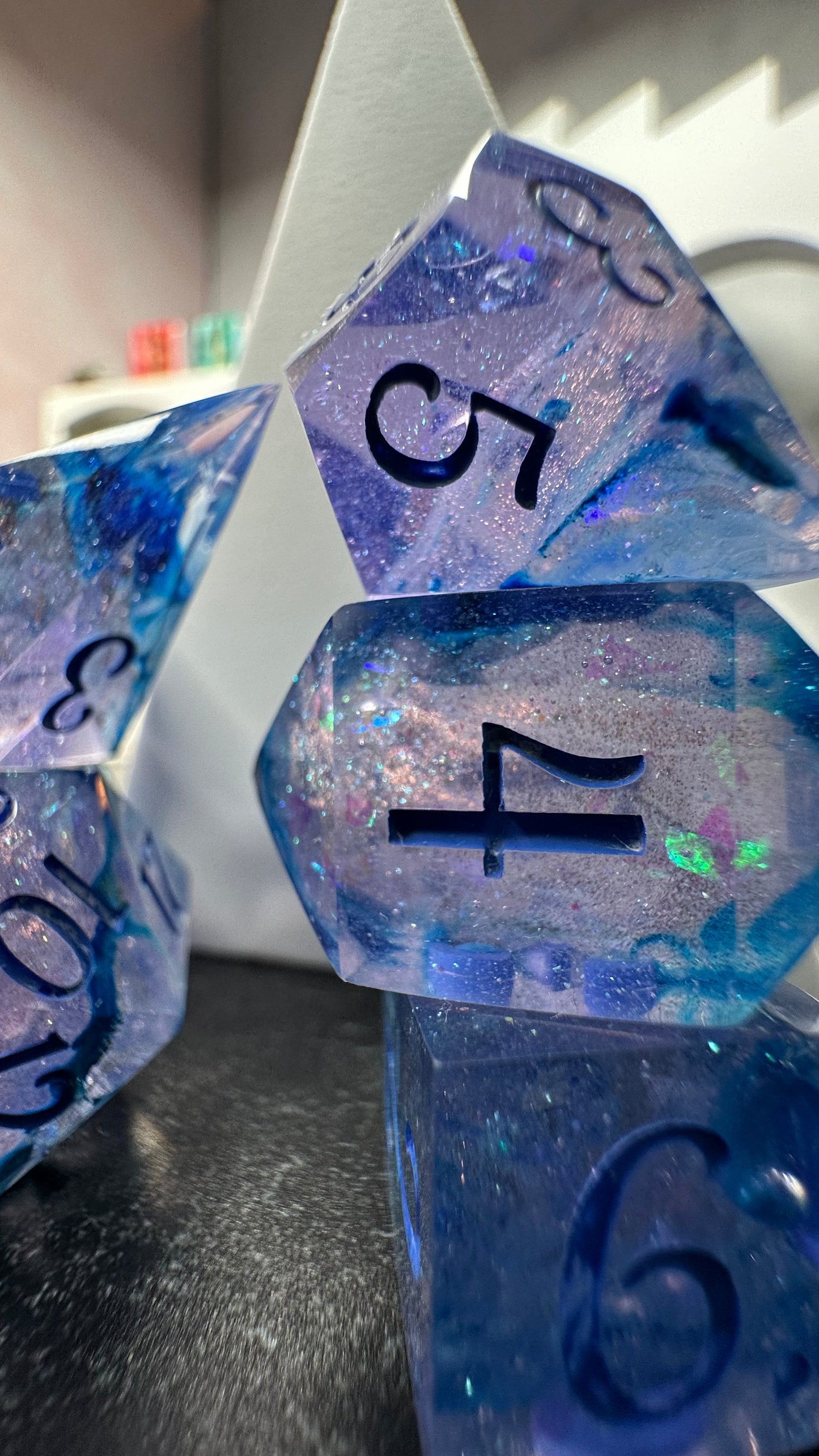 Water Wraith Rescue-8 piece polyhedral dice set-Pobody's Nerfect