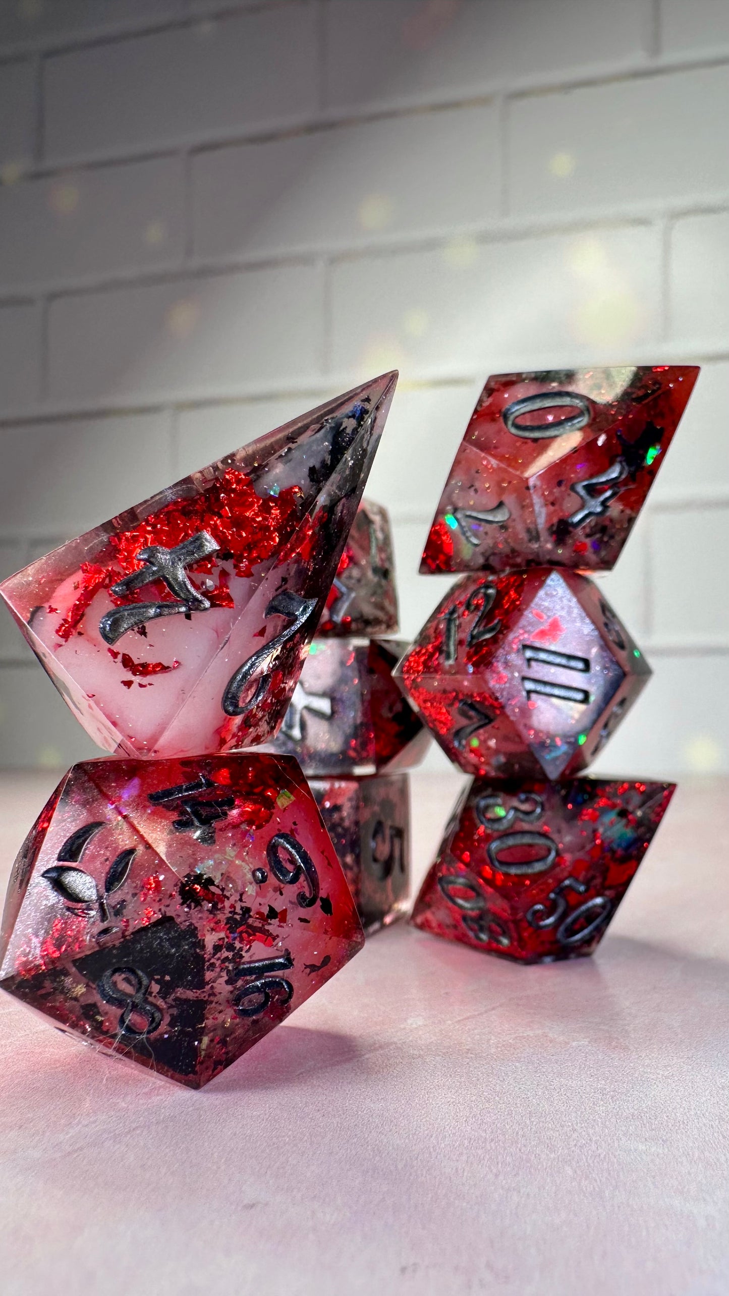 “If it was the right thing to do , why didn’t you tell the Jedi?”- 8 piece polyhedral dice set (Large)