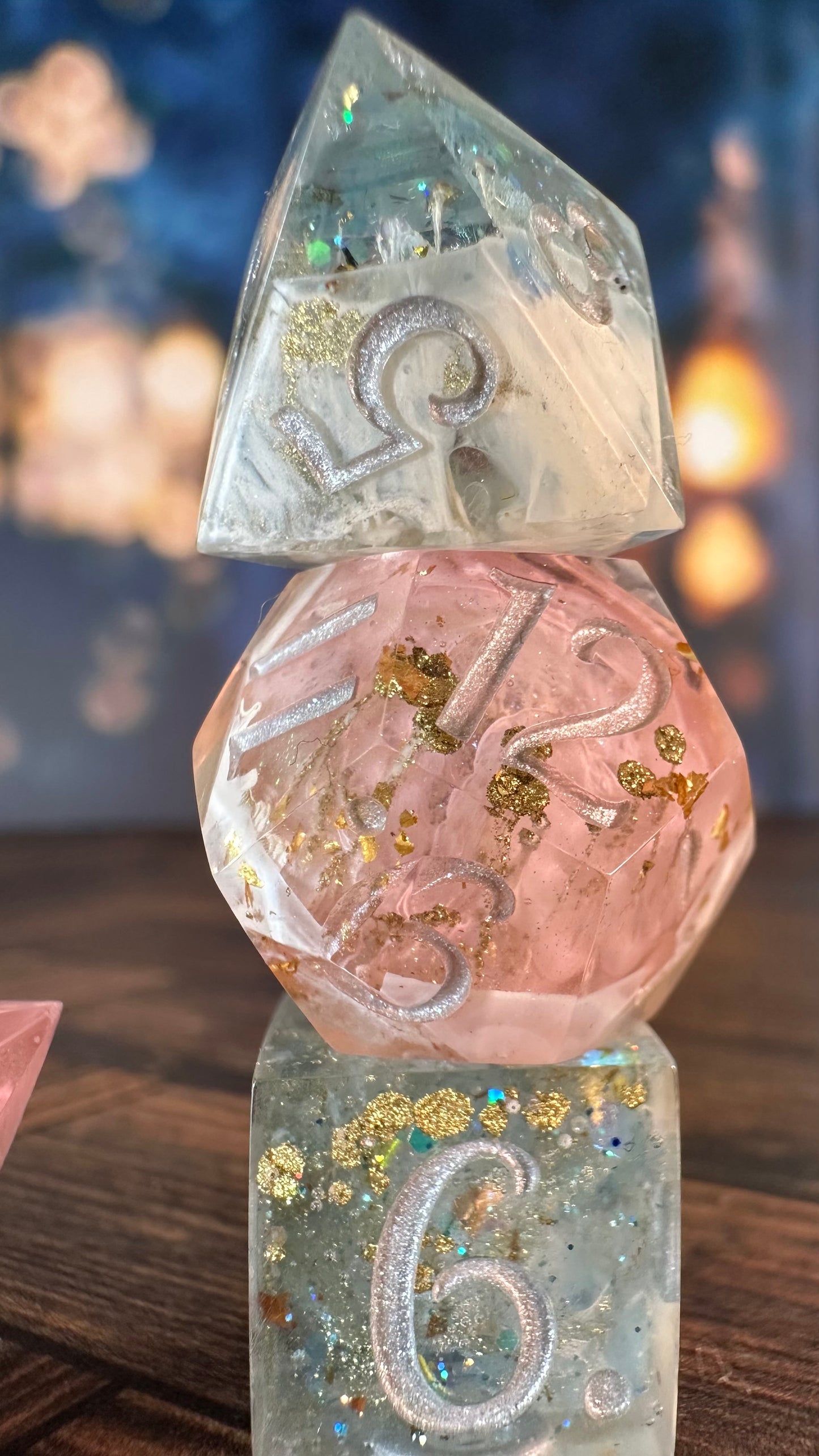The Dancing Faun- 8 piece polyhedral dice set