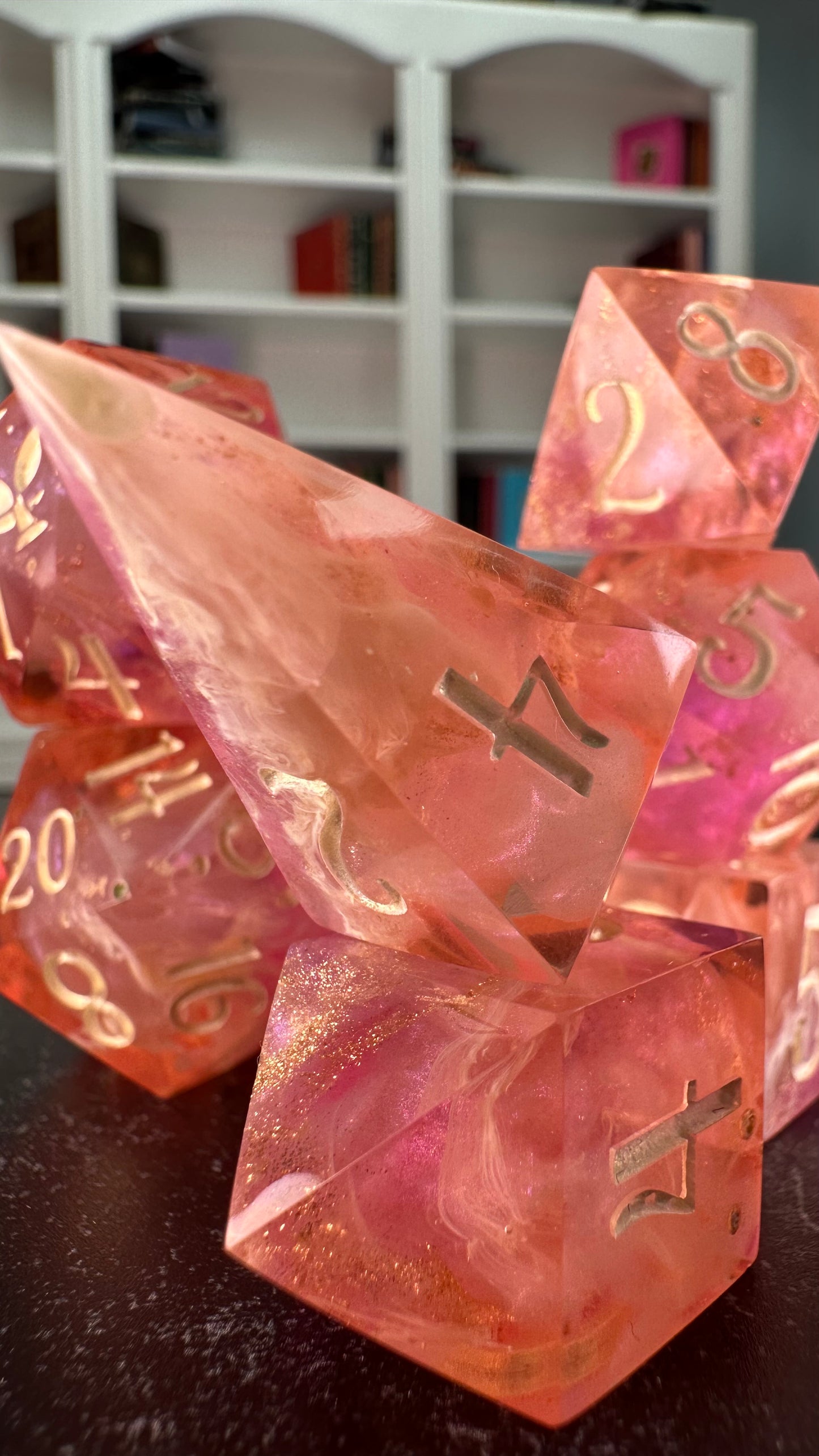 The Dawn Court- 8 piece polyhedral dice set