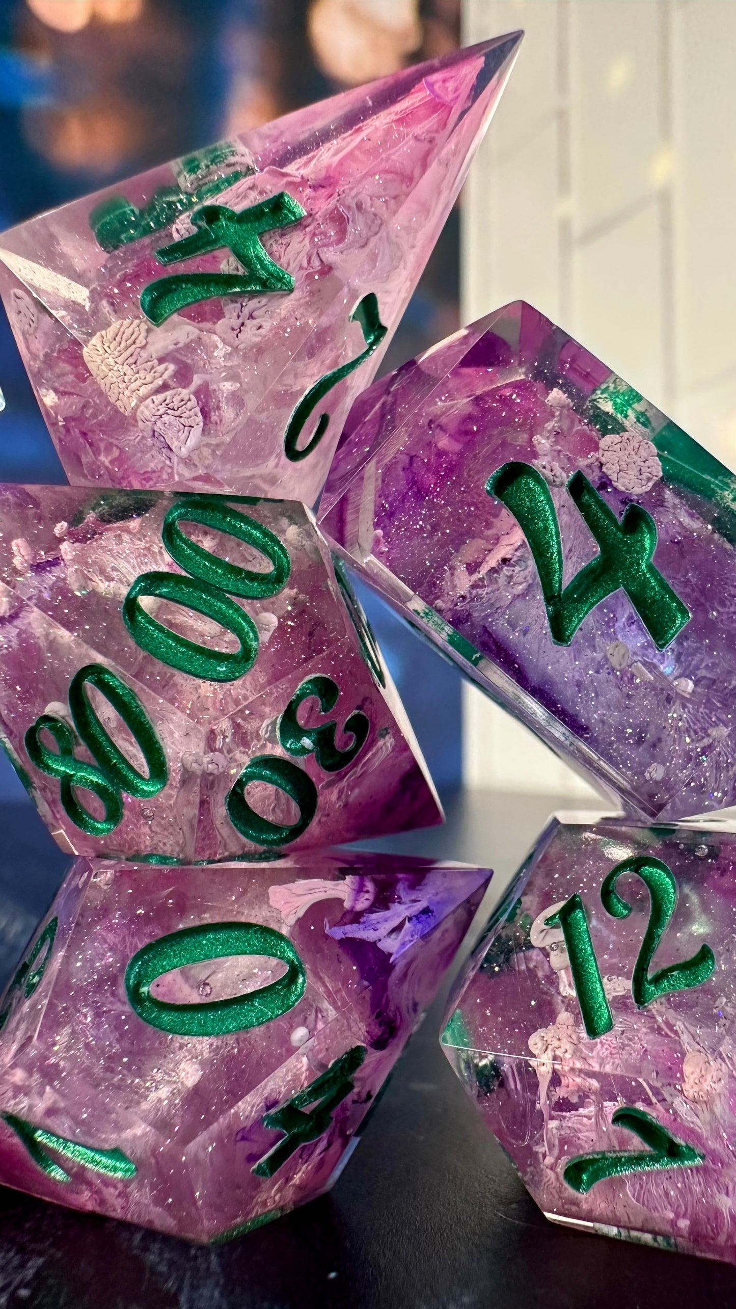 Unadulterated Loathing - 8 piece polyhedral dice set (Large)