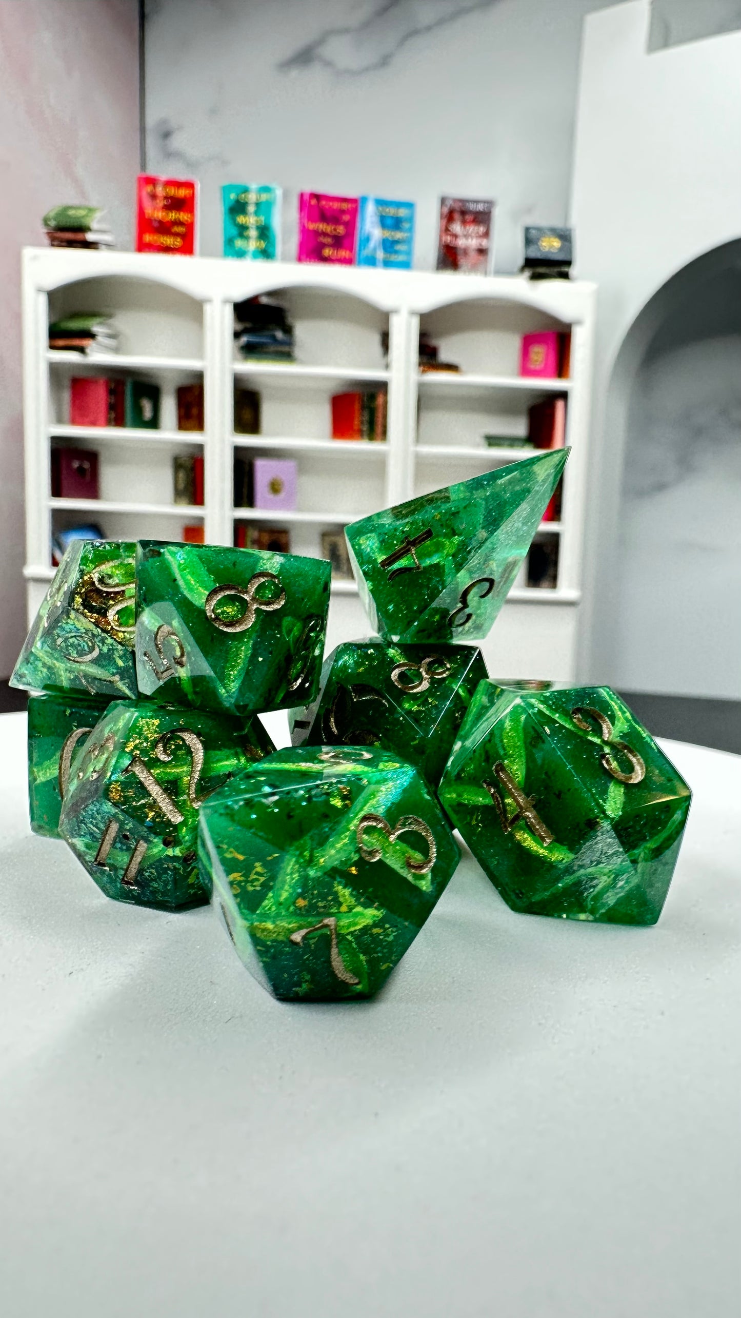 Tamlin's Revenge-8 piece polyhedral dice set