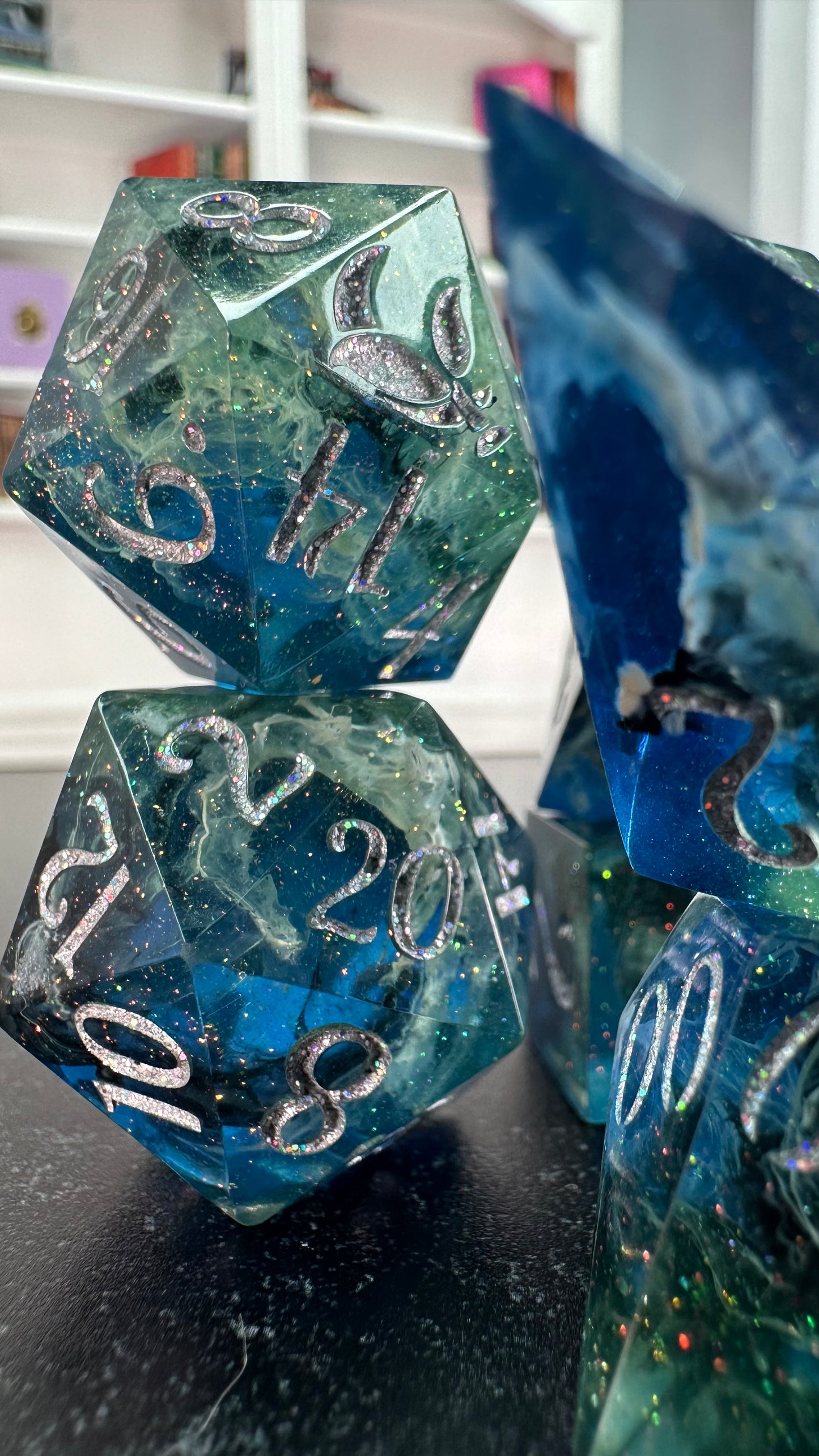Made- 8 piece polyhedral dice set
