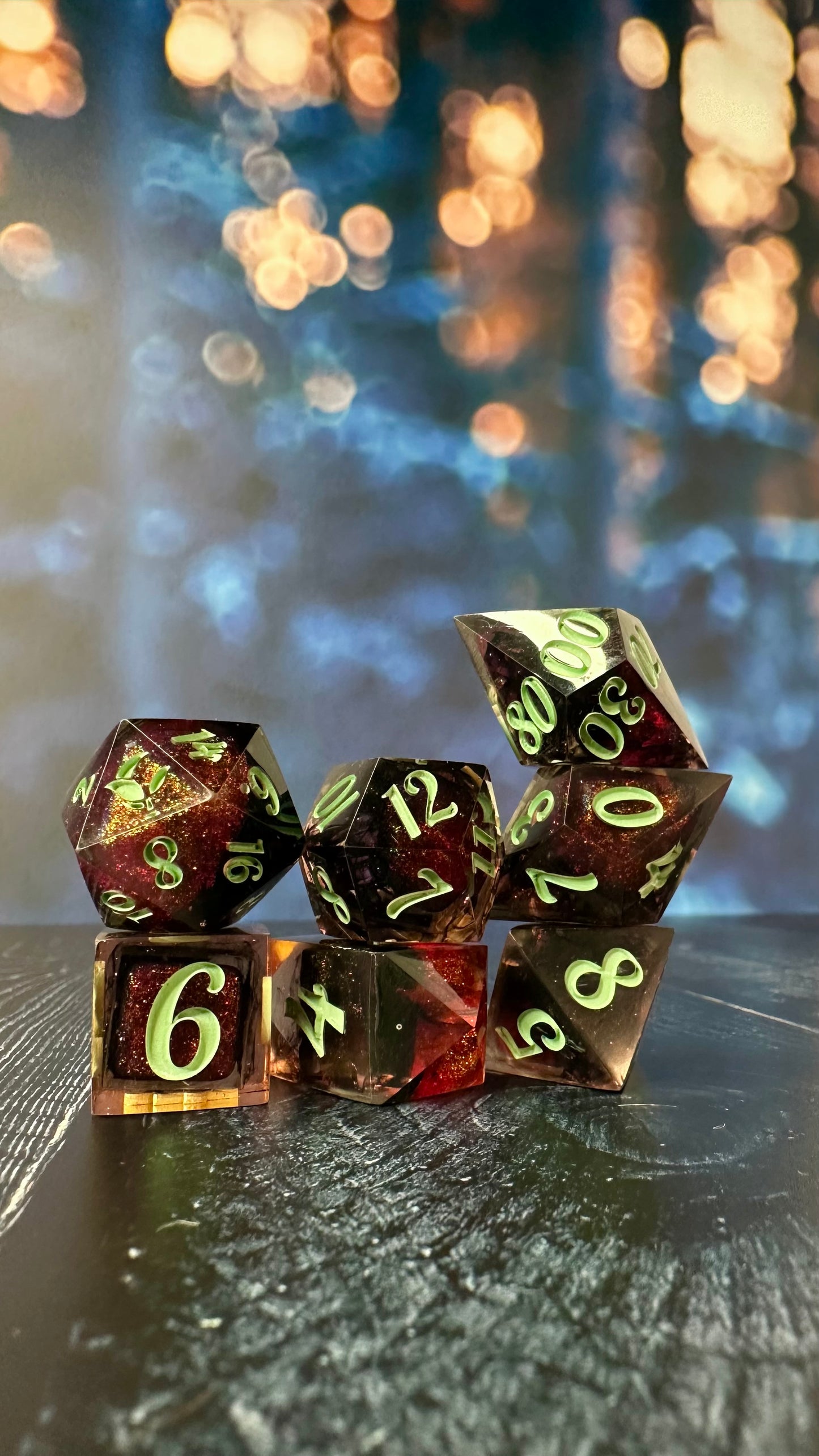 Something Baaaaad - 8 piece polyhedral dice set (Large)