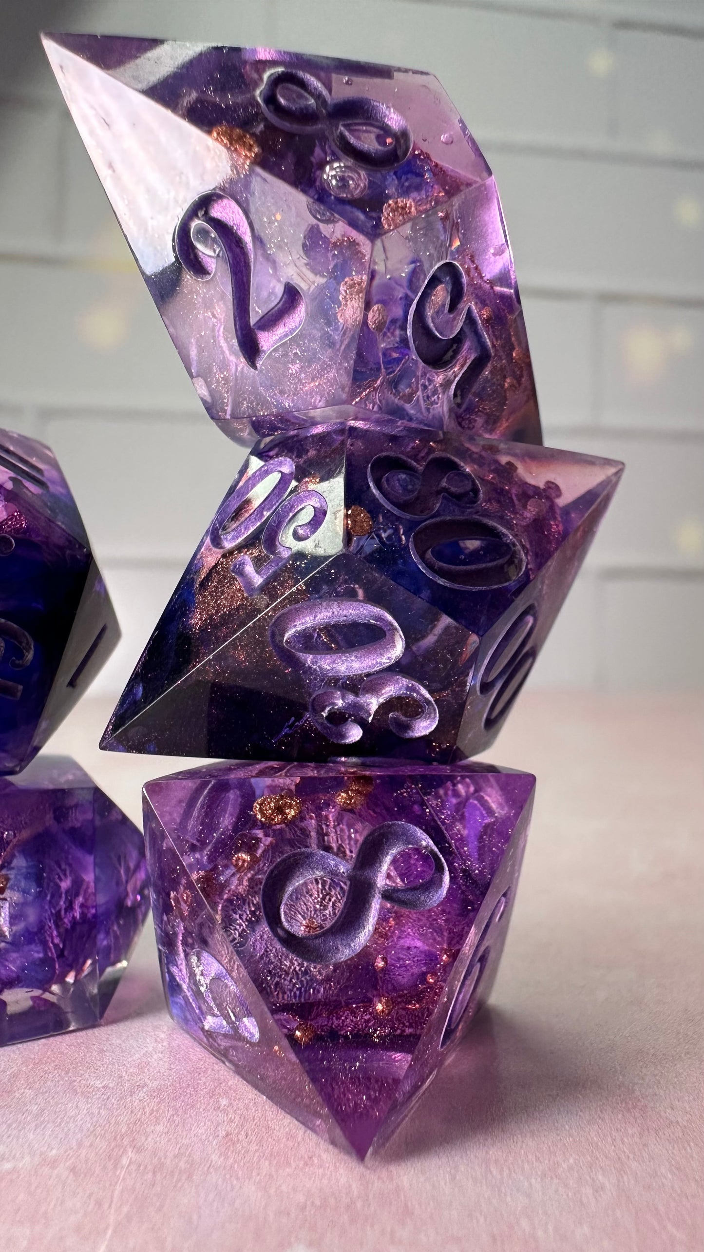 Agatha Harkness-Pobody's Nerfect - 8 piece polyhedral dice set (Large)