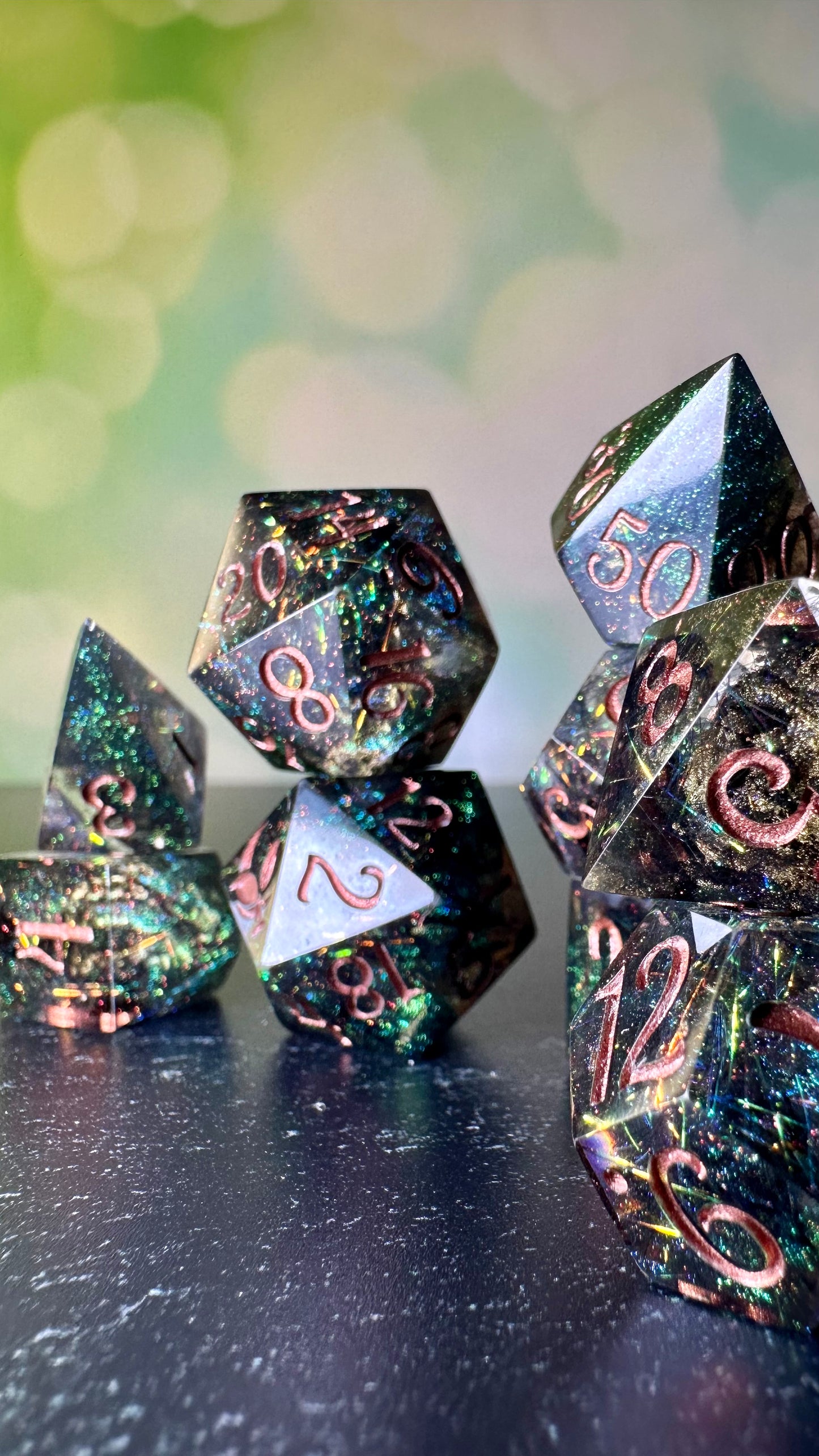 Sabine Fendyr - 8 piece polyhedral dice set
