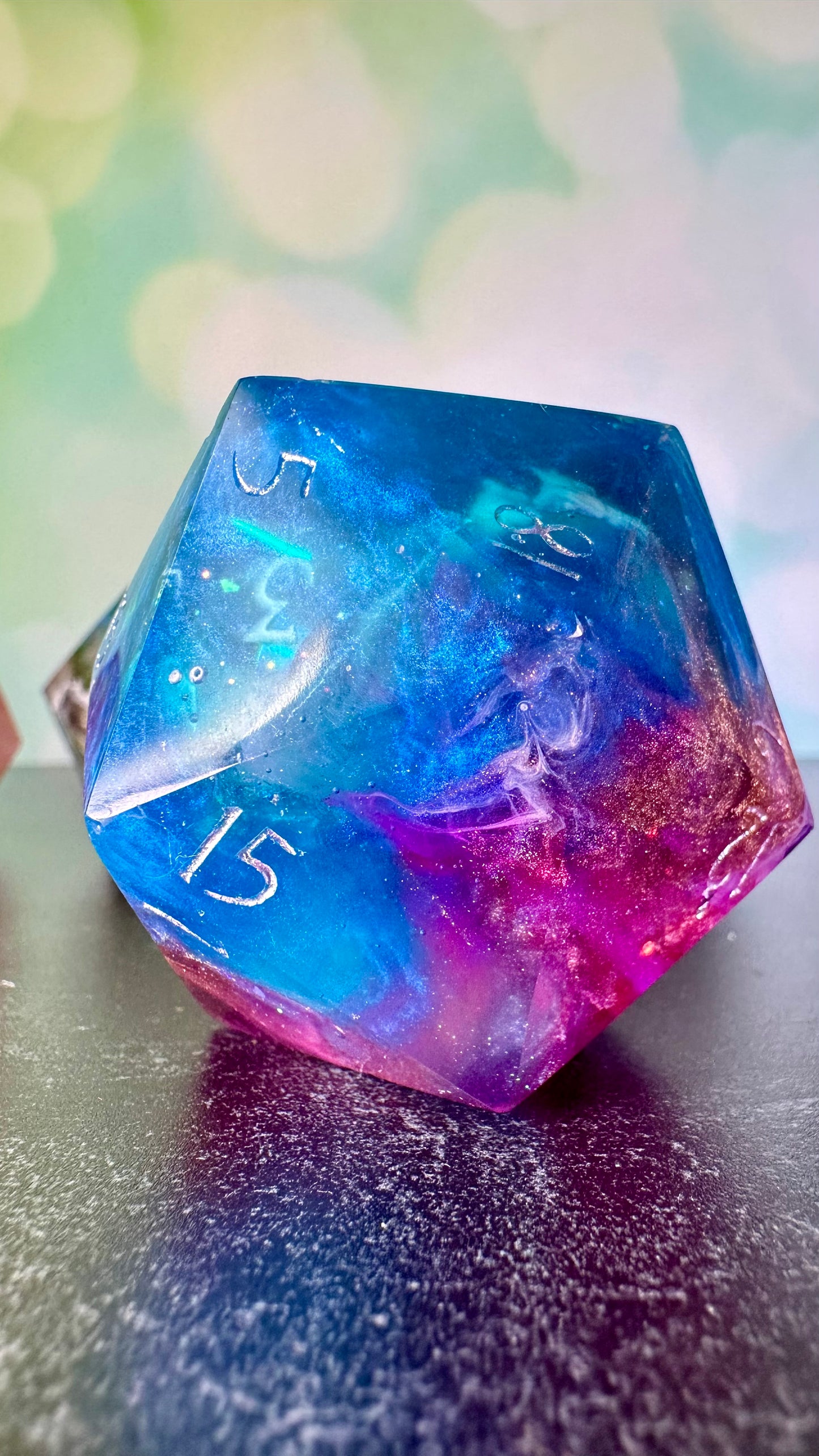 Lore and Love 60 MM Logo d20 Paperweight Chonk (Beta) Pobody's Nerfect