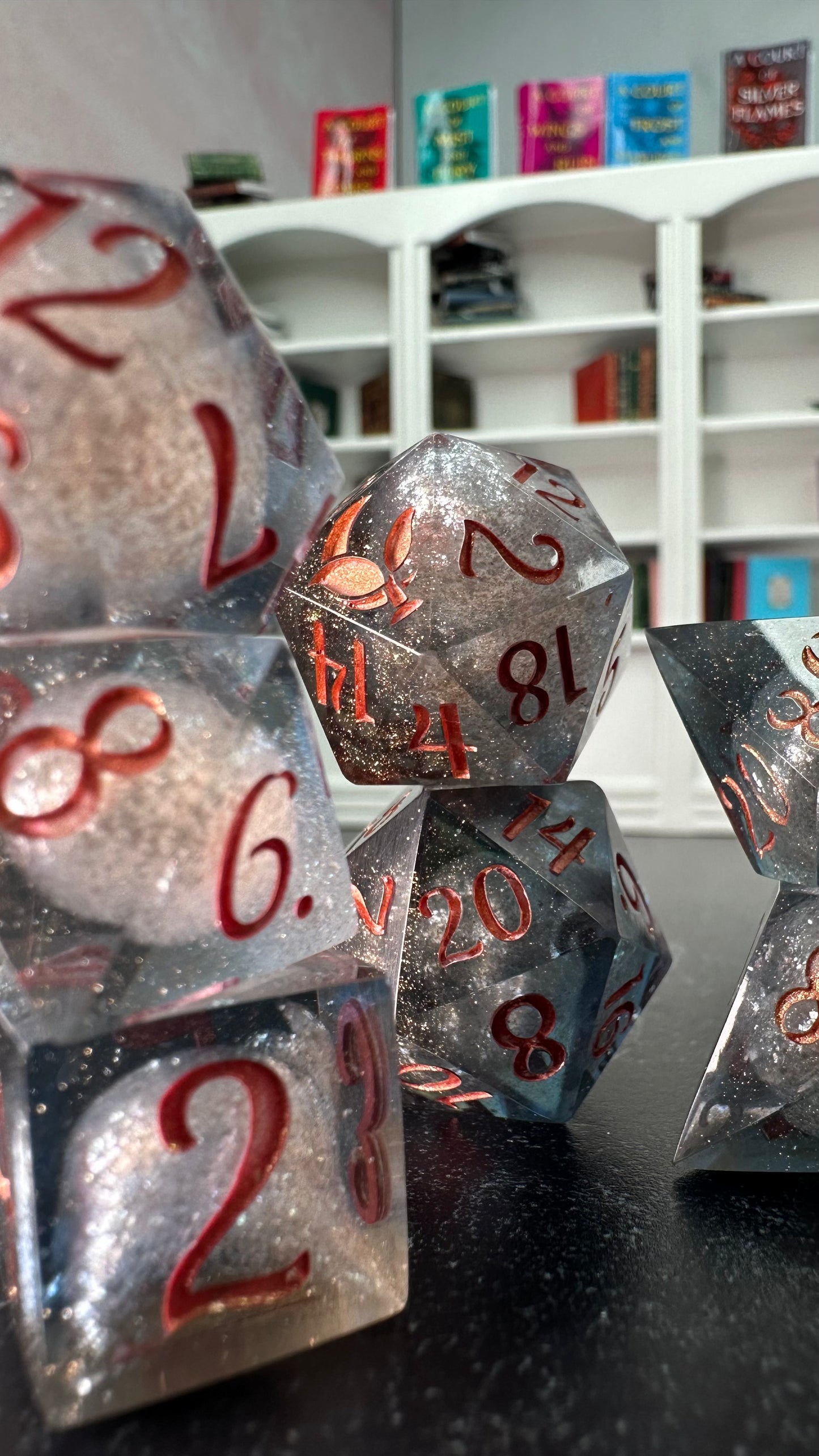 Wings Over Windhaven- 8 piece polyhedral dice set