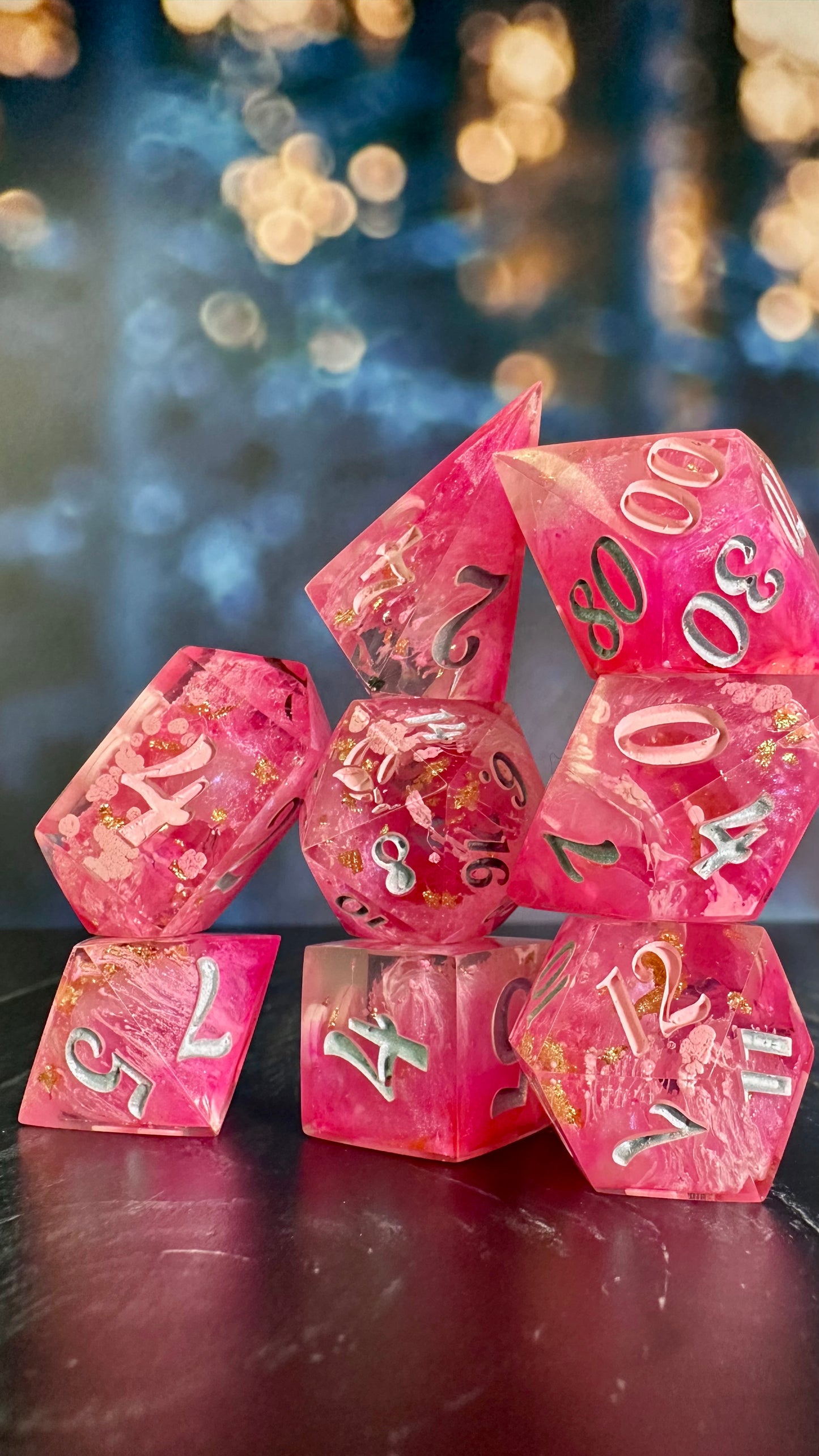 Popular- 8 piece polyhedral dice set (Large)