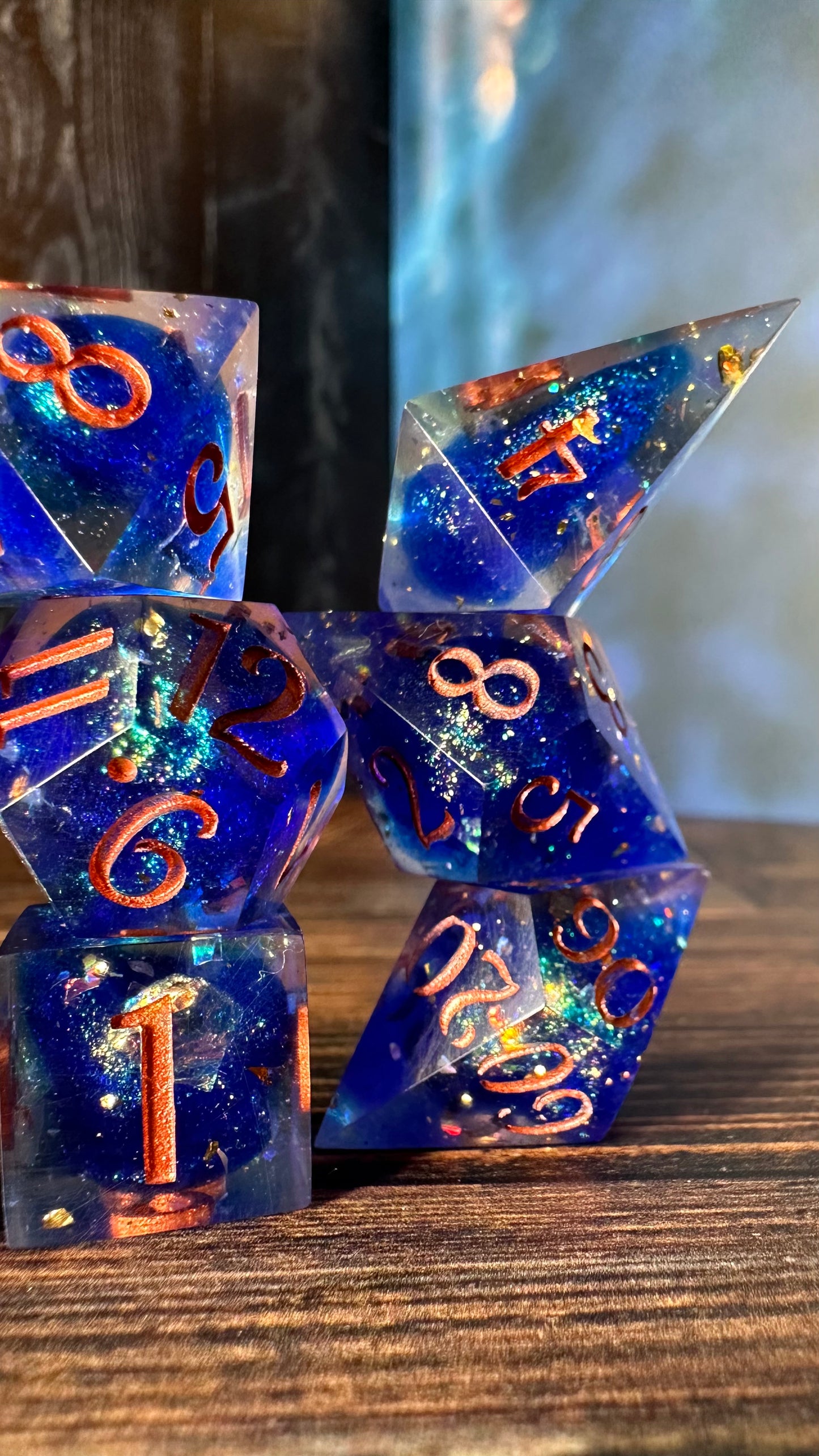 Dorian-8 piece polyhedral dice set