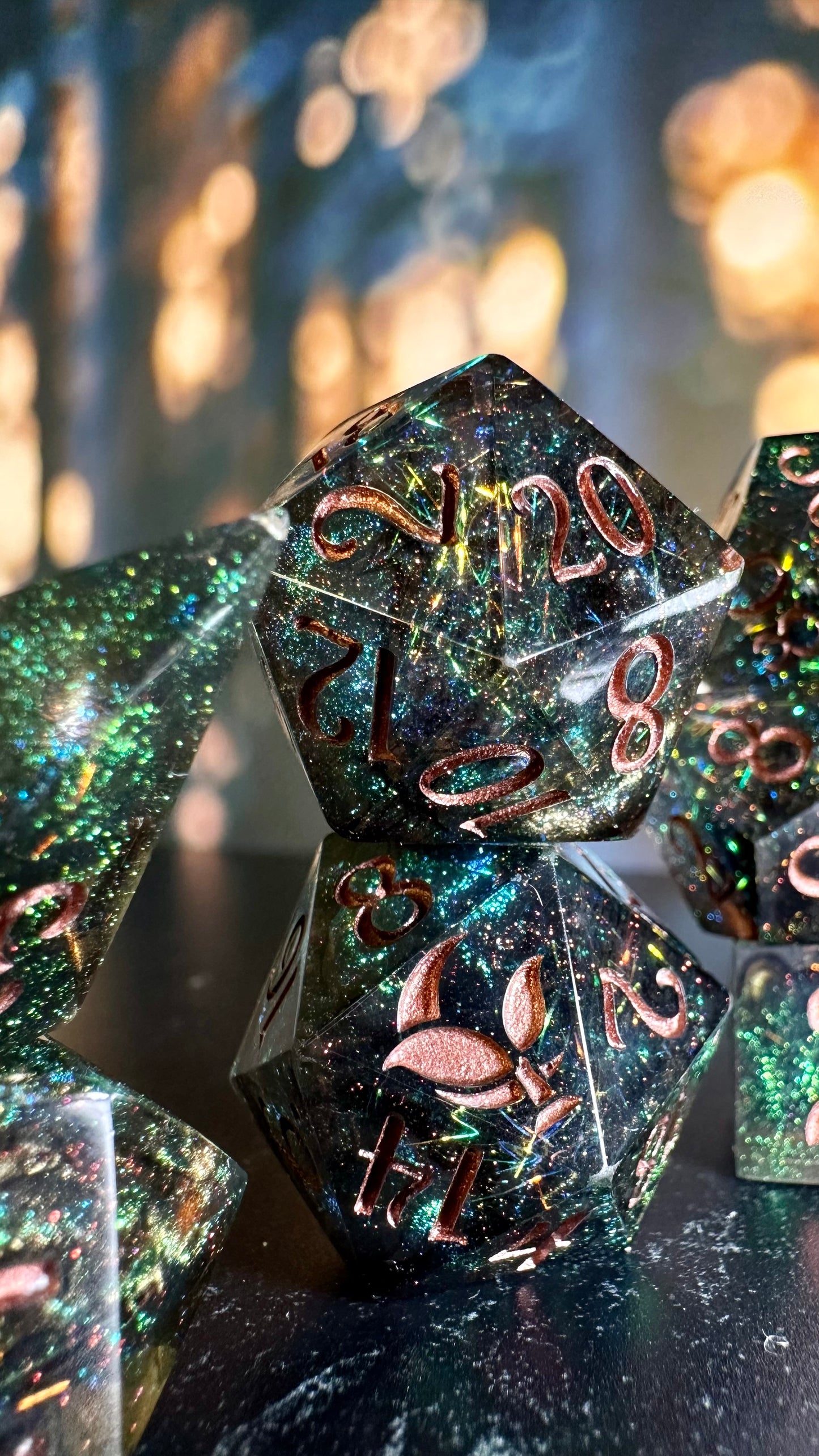 Sabine Fendyr - 8 piece polyhedral dice set