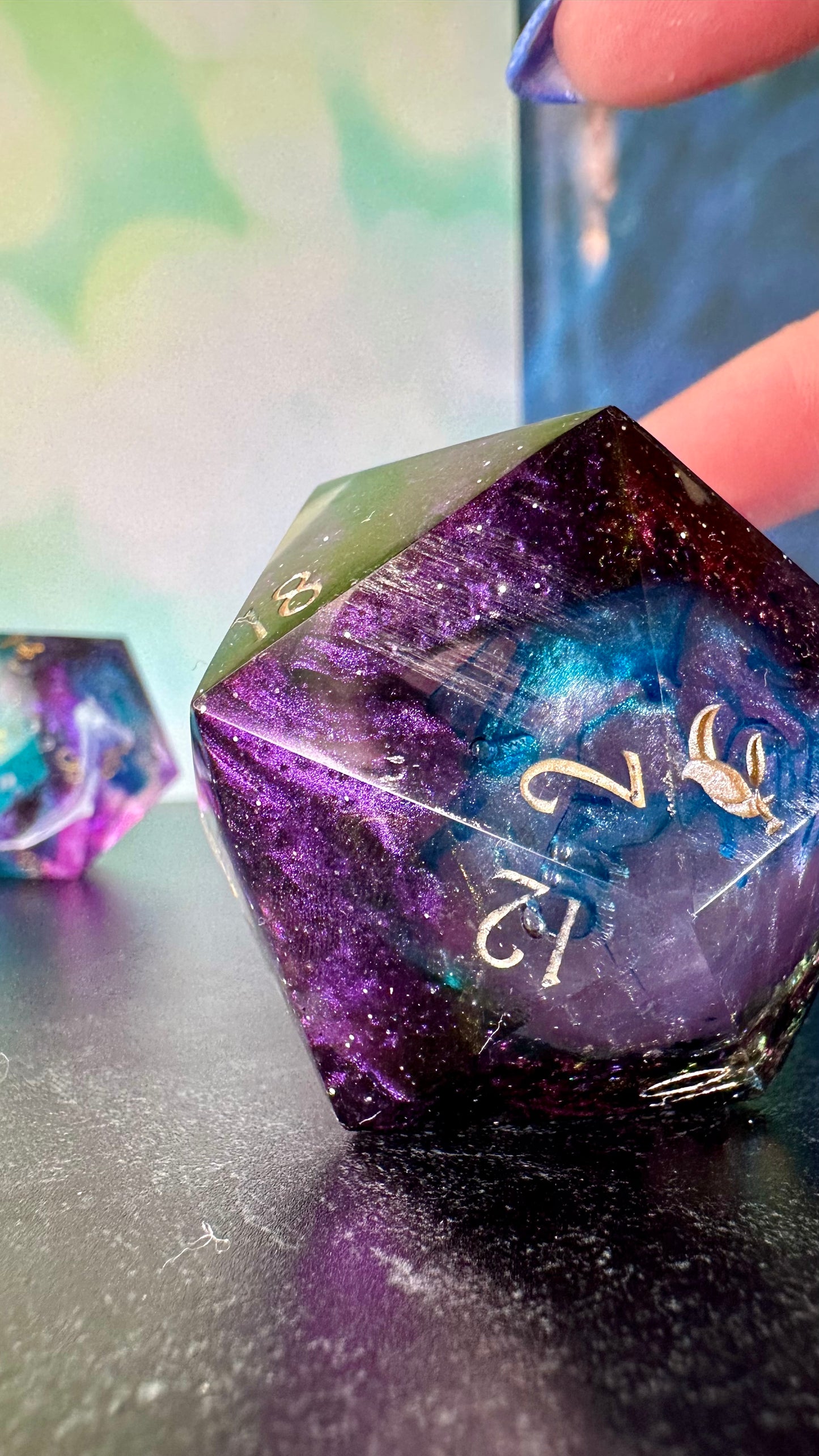 Hidden Depths- 60 MM Logo d20 Paperweight Chonk (Beta) Pobody's Nerfect
